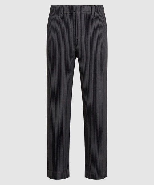 Issey Miyake Issey Miyake Homme Plisse Straight Trousers - Gunmetal Grey Size US 30 / EU 46 - 4 Thumbnail