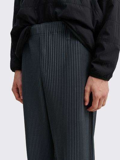 Issey Miyake Issey Miyake Homme Plisse Straight Trousers - Gunmetal Grey Size US 30 / EU 46 - 2 Thumbnail