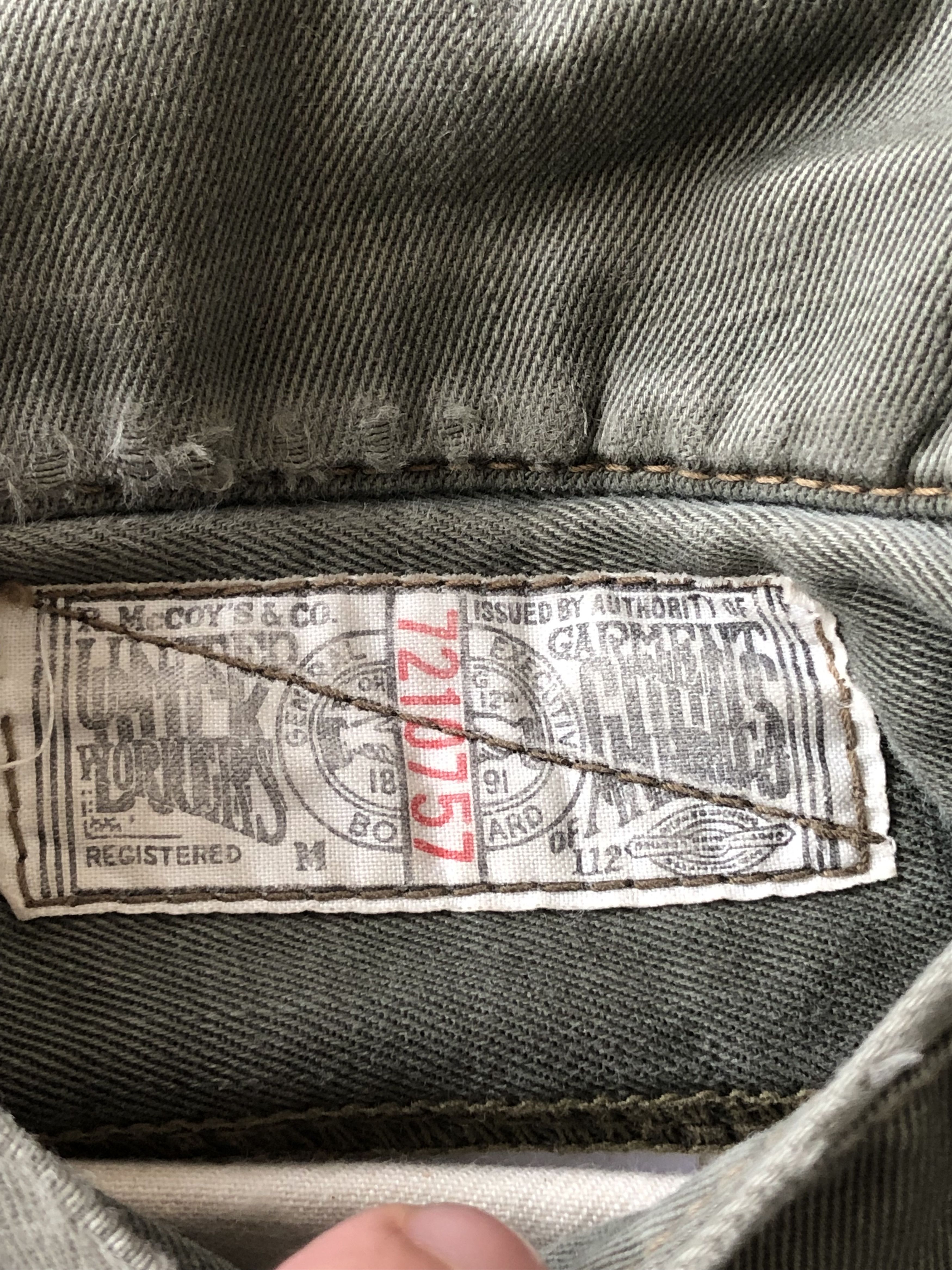 The Real McCoy's × Vintage VINTAGE REAL MCCOY’S UNION MADE SHORTS Size US 31 - 6 Thumbnail