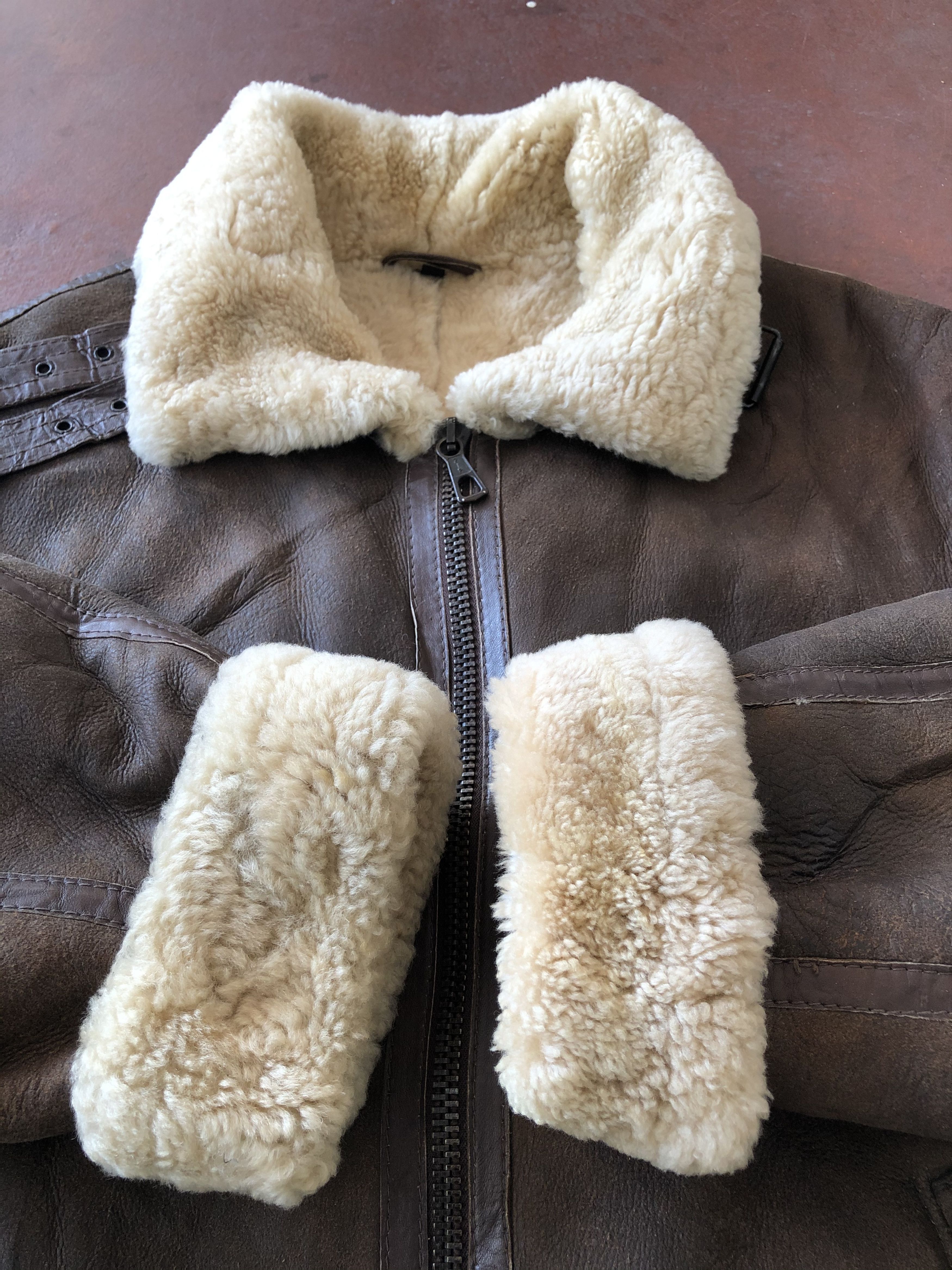 Japanese Brand × Vintage VINTAGE B3 SHEARLING SHEEPSKIN COAT MADE IN URUGUAY Size US L / EU 52-54 / 3 - 5 Thumbnail