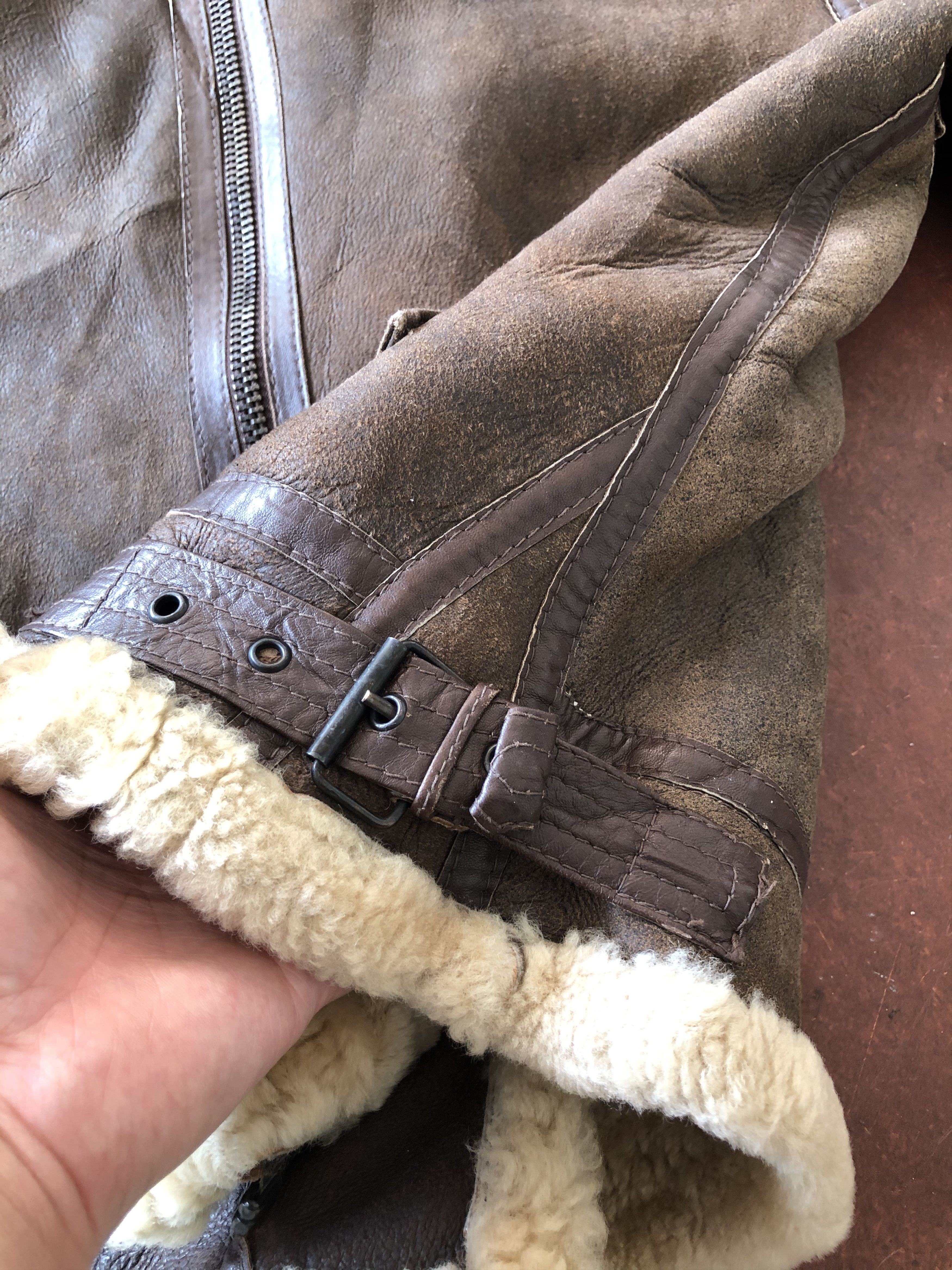 Japanese Brand × Vintage VINTAGE B3 SHEARLING SHEEPSKIN COAT MADE IN URUGUAY Size US L / EU 52-54 / 3 - 10 Thumbnail