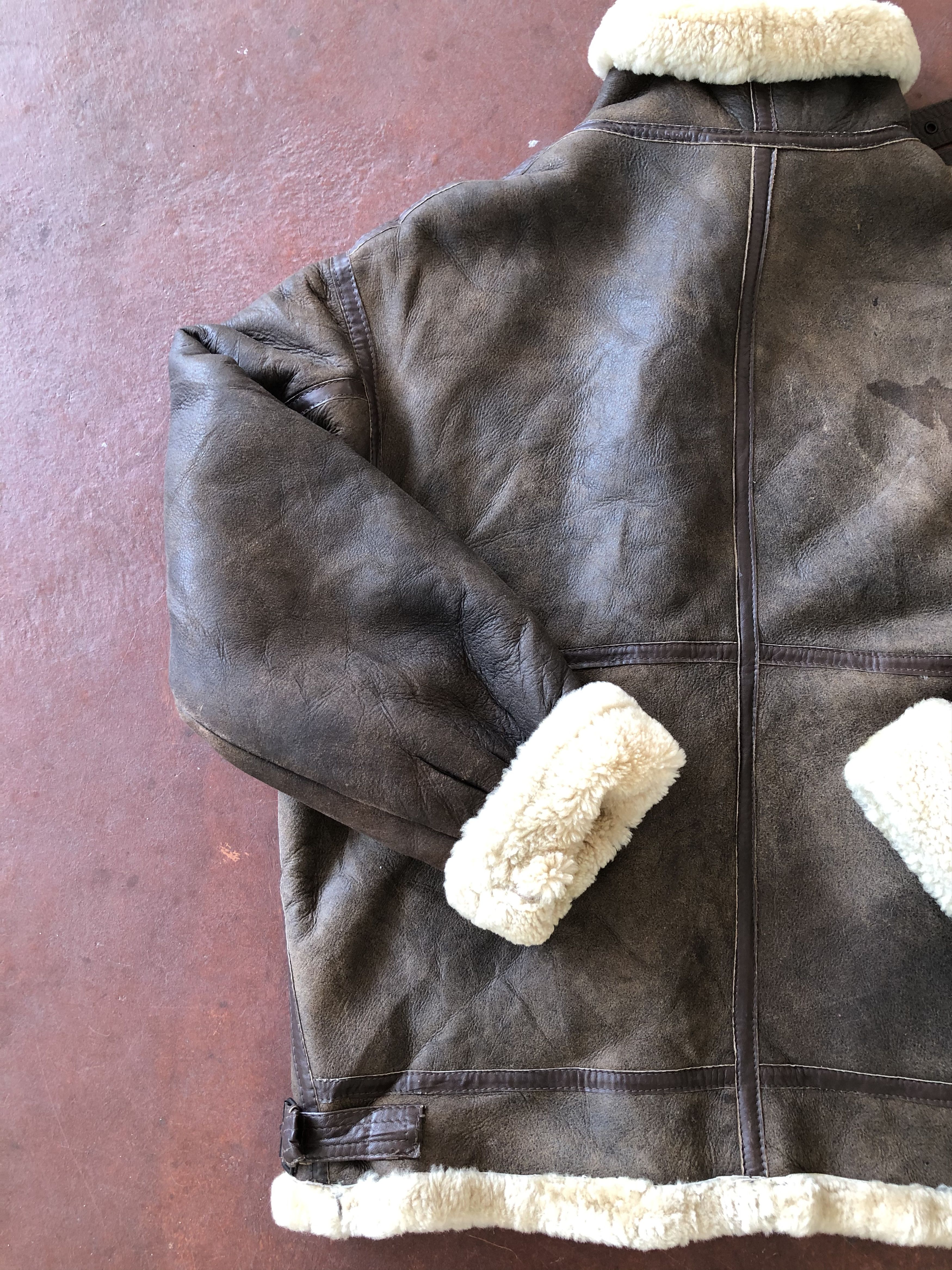Japanese Brand × Vintage VINTAGE B3 SHEARLING SHEEPSKIN COAT MADE IN URUGUAY Size US L / EU 52-54 / 3 - 12 Thumbnail