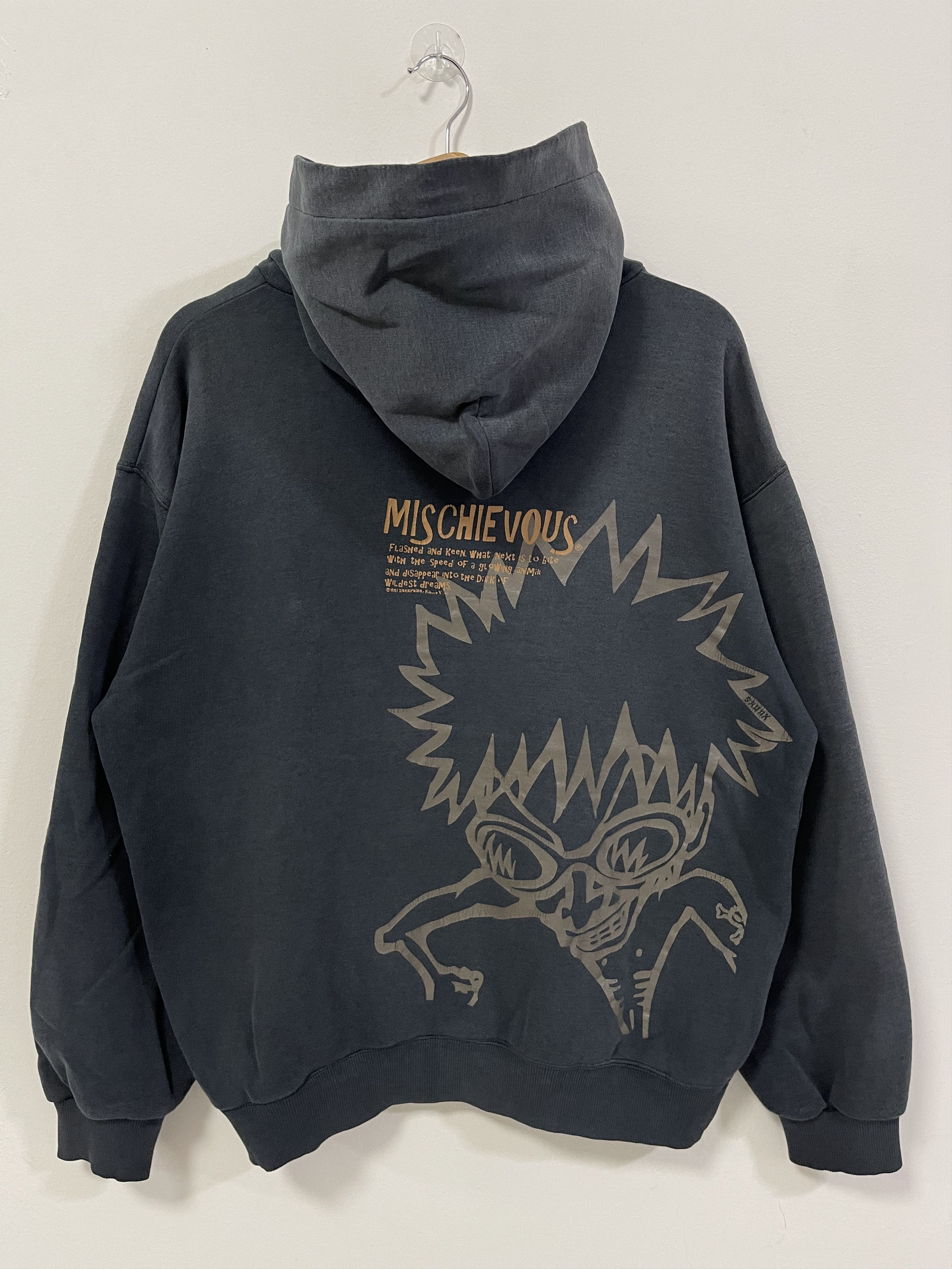 Japanese Brand Vintage Mischievous Skategang Big Logo Sun Faded Hoodie Size US L / EU 52-54 / 3 - 1 Thumbnail