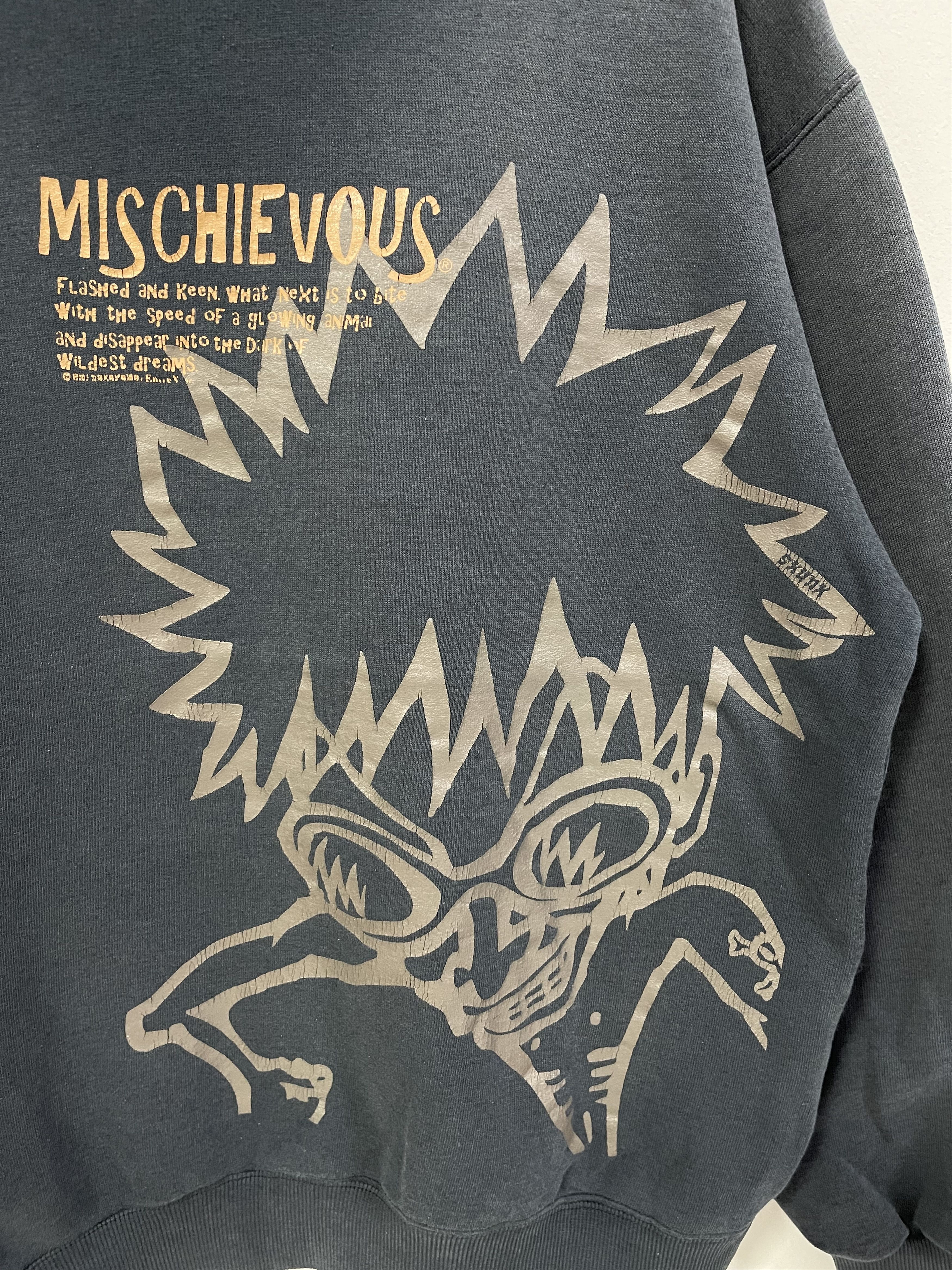 Japanese Brand Vintage Mischievous Skategang Big Logo Sun Faded Hoodie Size US L / EU 52-54 / 3 - 2 Thumbnail
