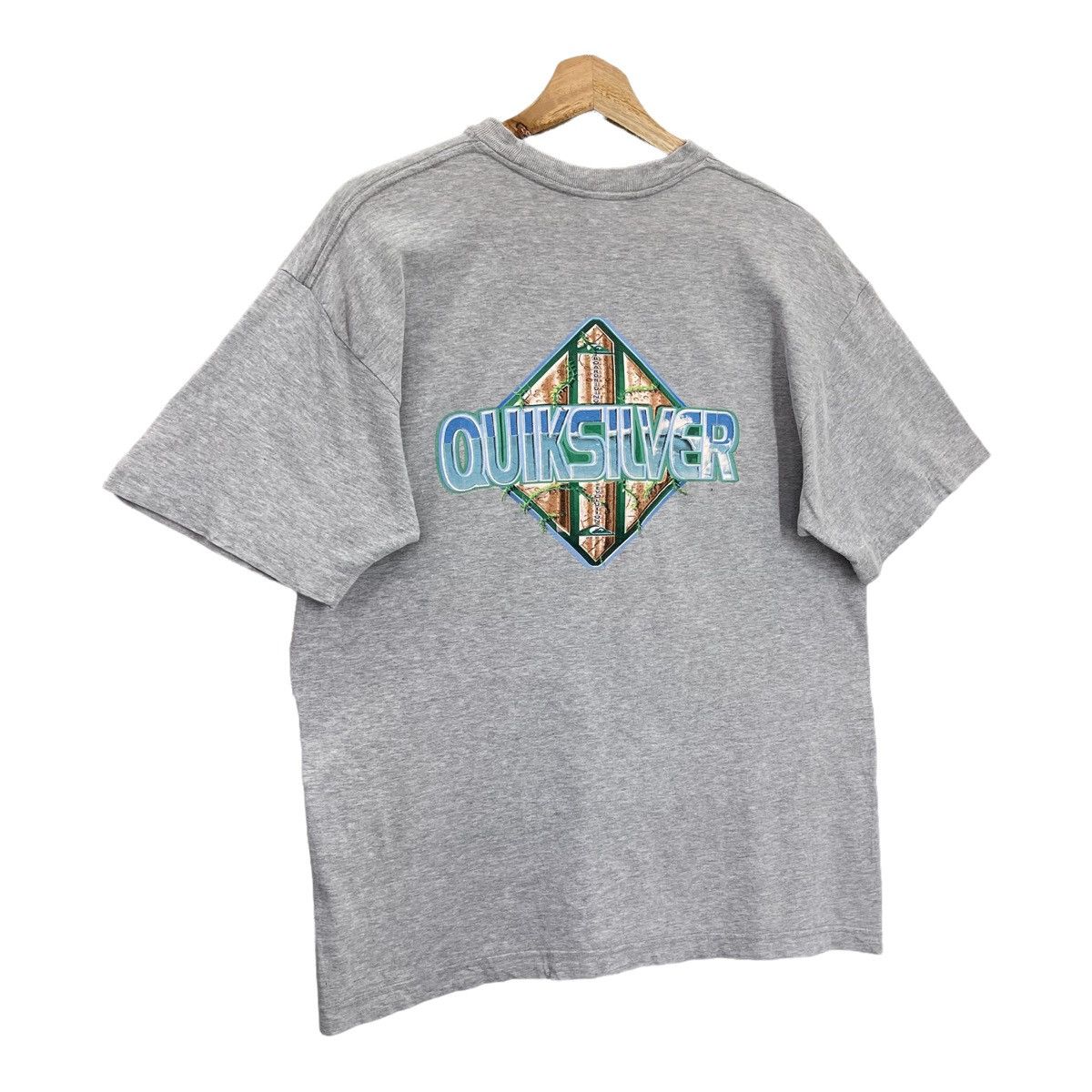 Quicksilver × Quiksilver × Vintage 90s Quiksilver Big Back Logo Crewneck T Shirt Size M Size US M / EU 48-50 / 2 - 2 Thumbnail
