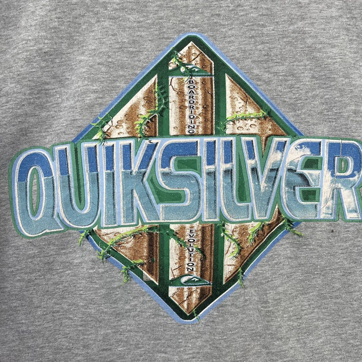 Quicksilver × Quiksilver × Vintage 90s Quiksilver Big Back Logo Crewneck T Shirt Size M Size US M / EU 48-50 / 2 - 5 Thumbnail