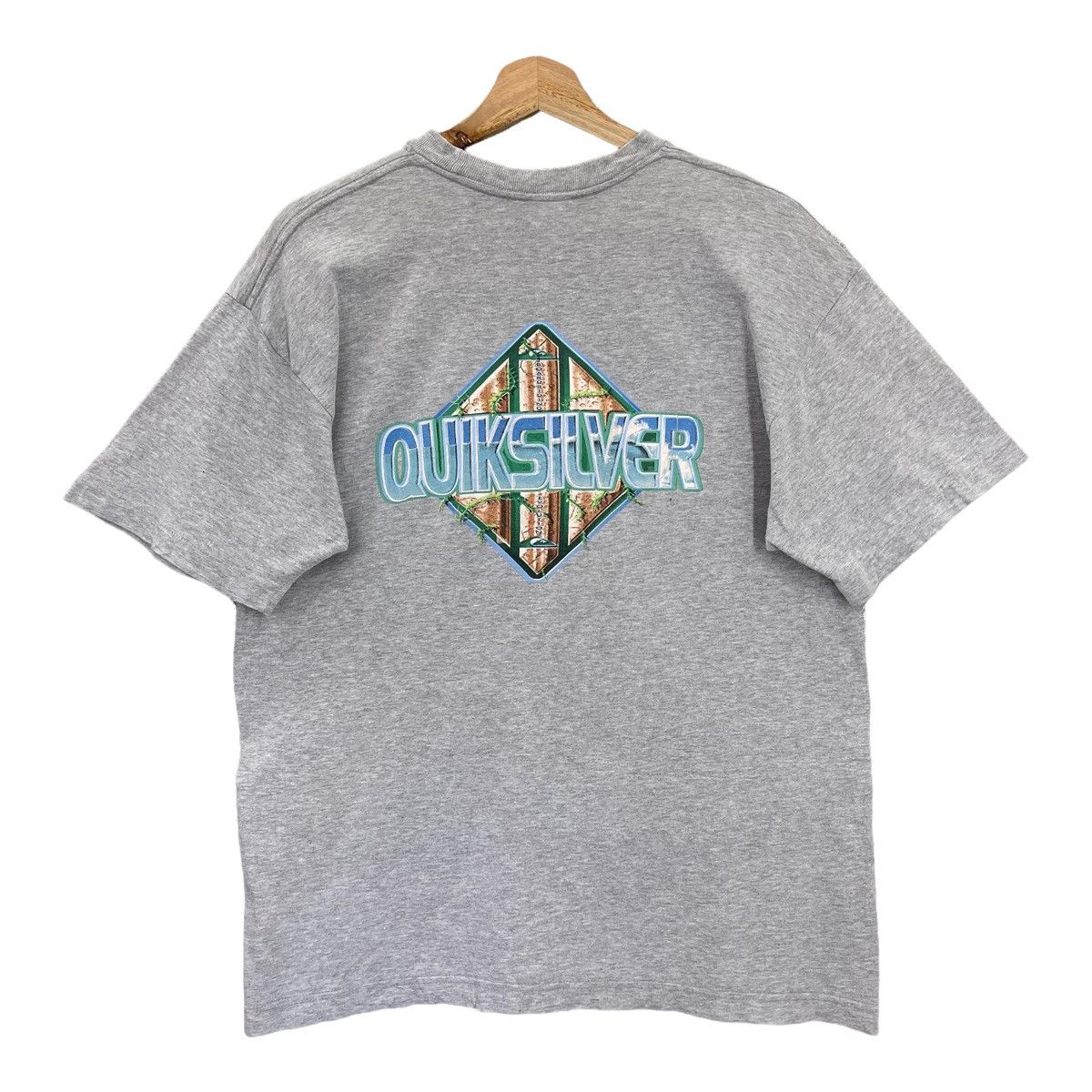 Quicksilver × Quiksilver × Vintage 90s Quiksilver Big Back Logo Crewneck T Shirt Size M Size US M / EU 48-50 / 2 - 1 Thumbnail