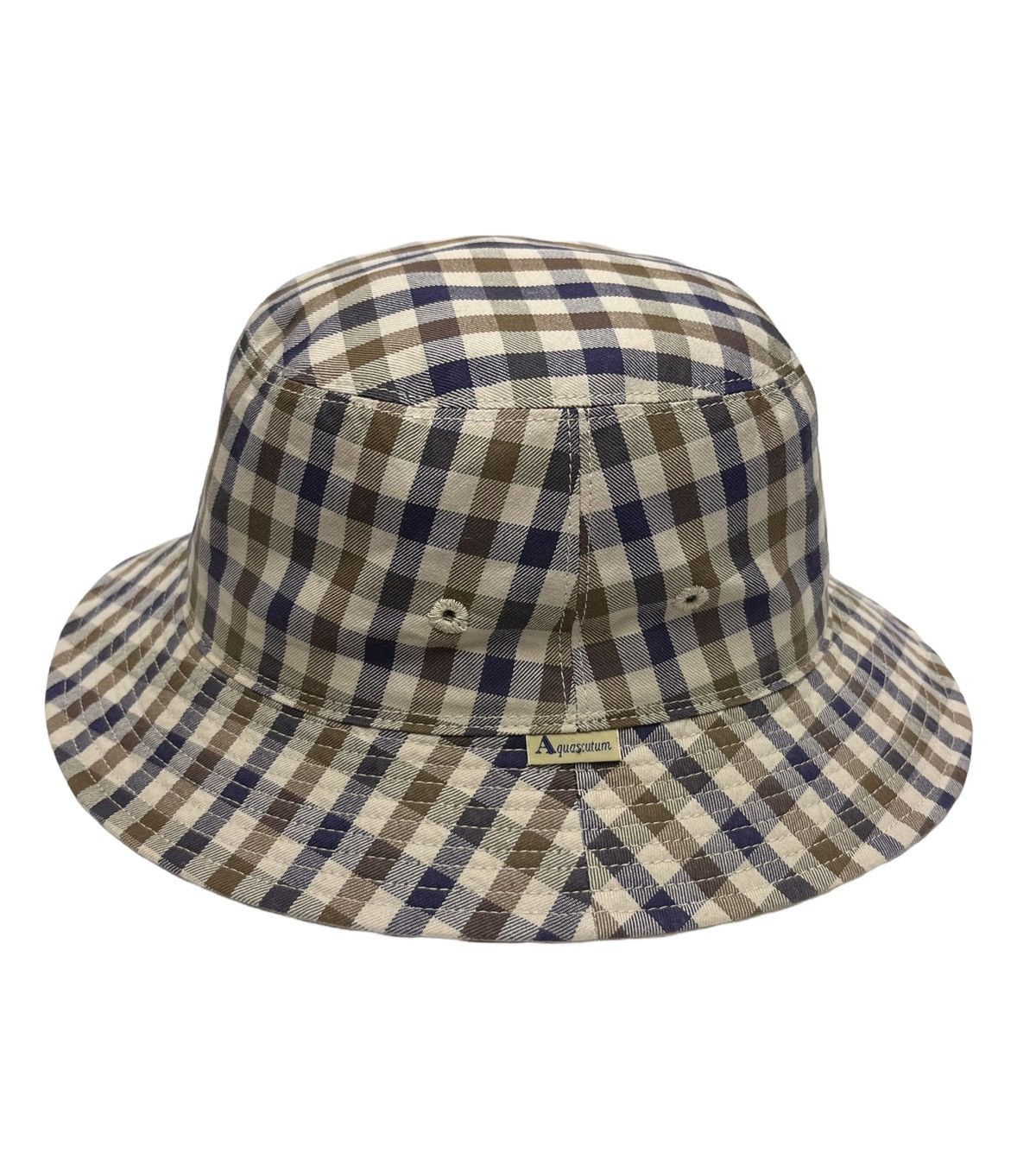 Aquascutum Vintage AQUASCUTUM Iconic Club Check Reversible Bucket Hat Size ONE SIZE - 7 Thumbnail