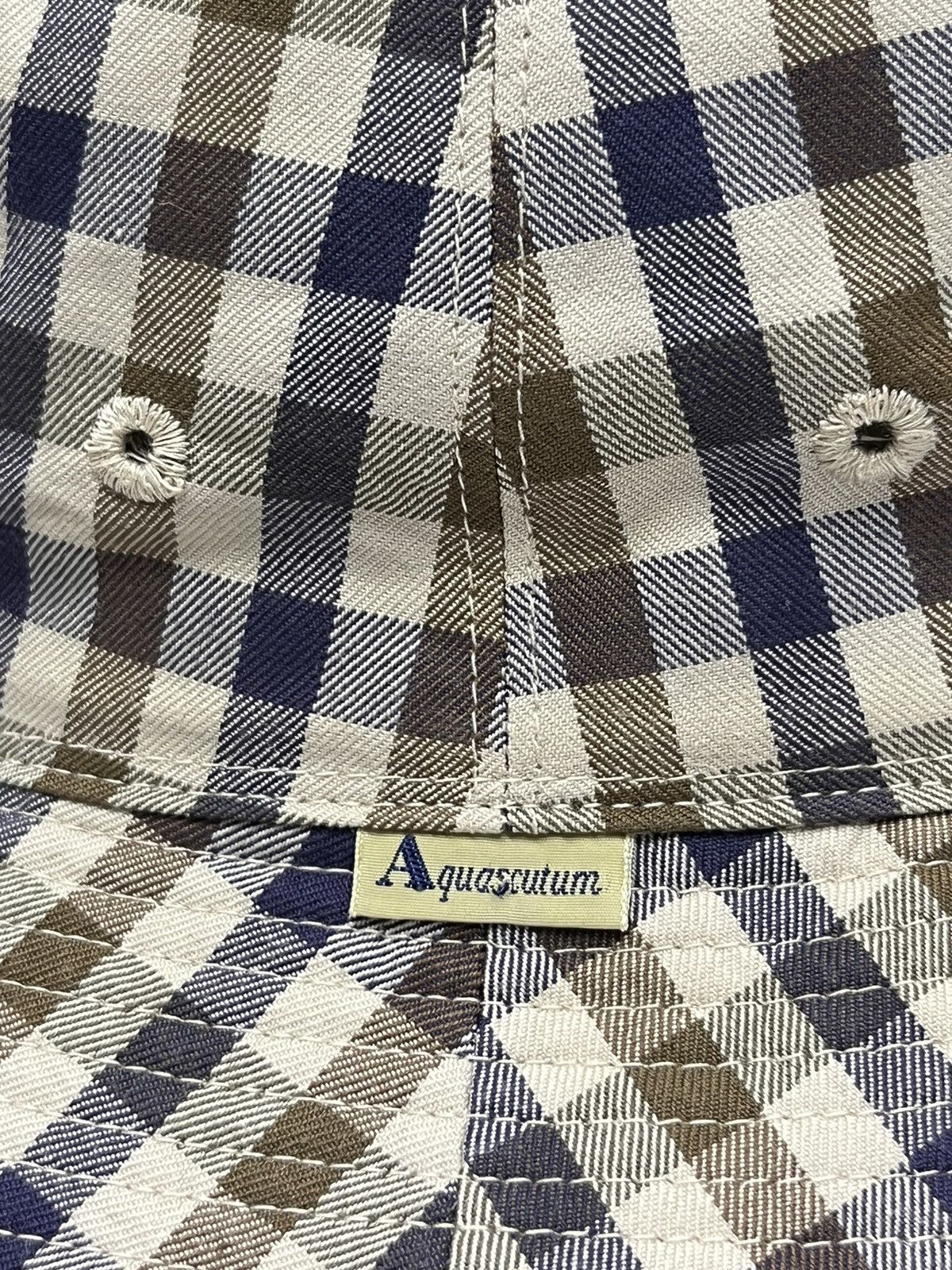 Aquascutum Vintage AQUASCUTUM Iconic Club Check Reversible Bucket Hat Size ONE SIZE - 11 Thumbnail