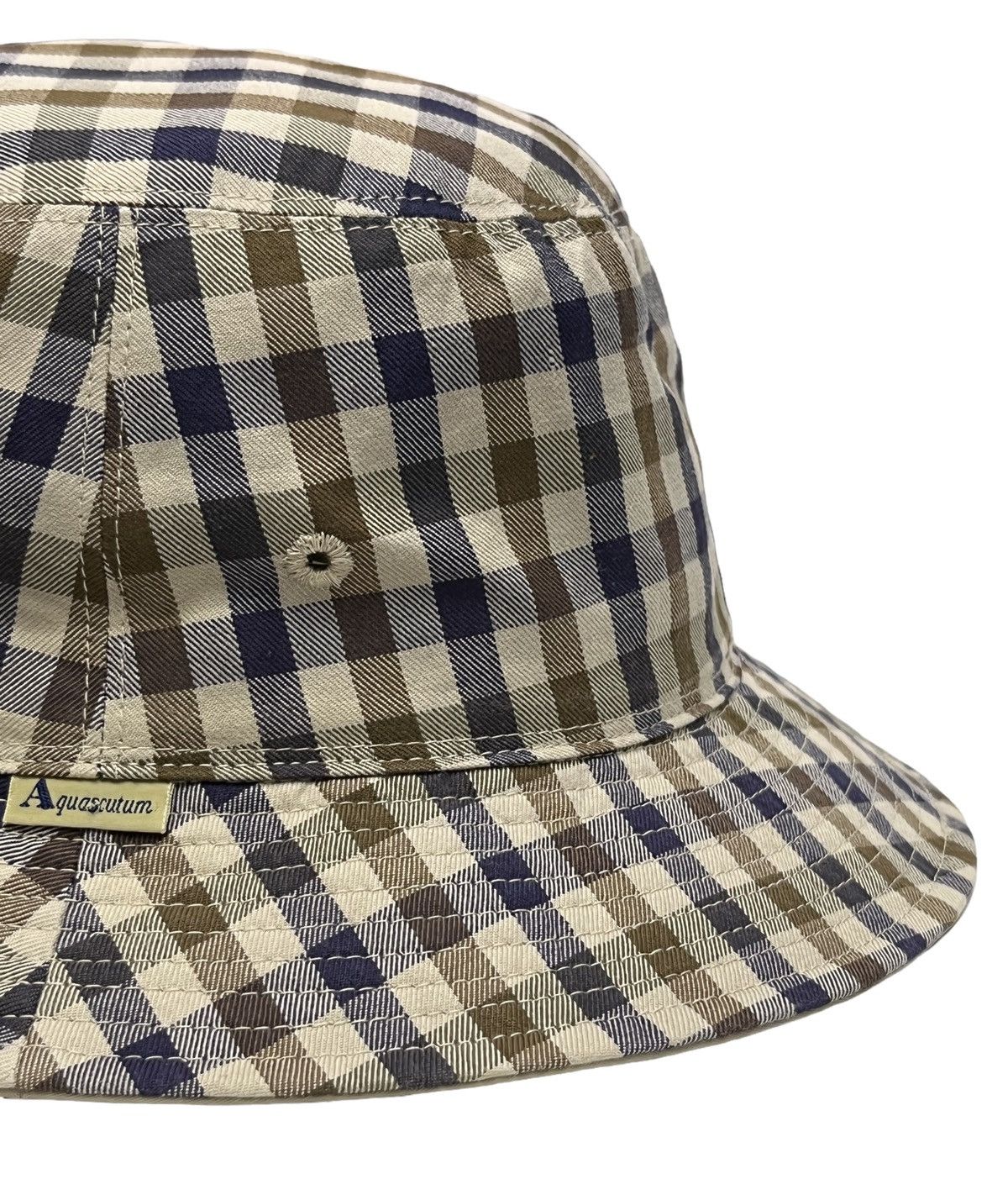 Aquascutum Vintage AQUASCUTUM Iconic Club Check Reversible Bucket Hat Size ONE SIZE - 10 Thumbnail