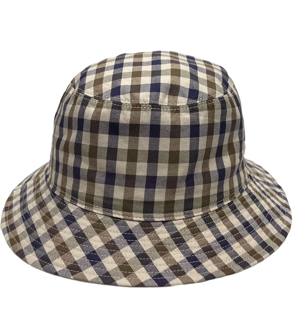Aquascutum Vintage AQUASCUTUM Iconic Club Check Reversible Bucket Hat Size ONE SIZE - 9 Thumbnail
