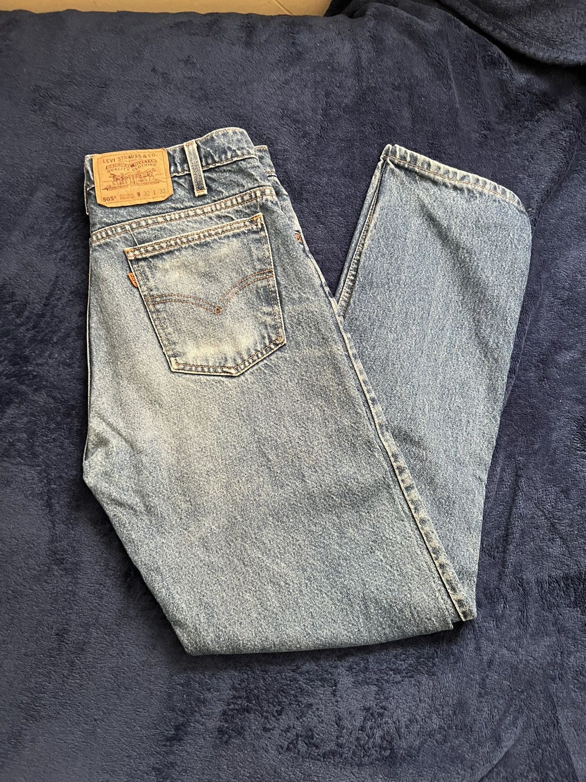 Levi's × Vintage Levis 505 Orange Tab Size US 32 / EU 48 - 1 Thumbnail