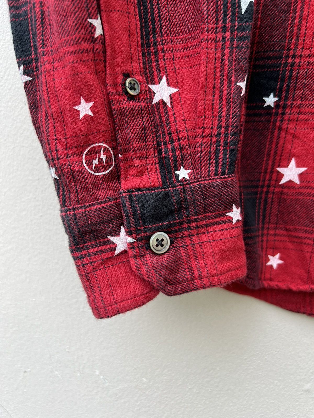 Fragment Design UE Atomic Stars Plaid Flannel Button Shirt Size US M / EU 48-50 / 2 - 5 Thumbnail