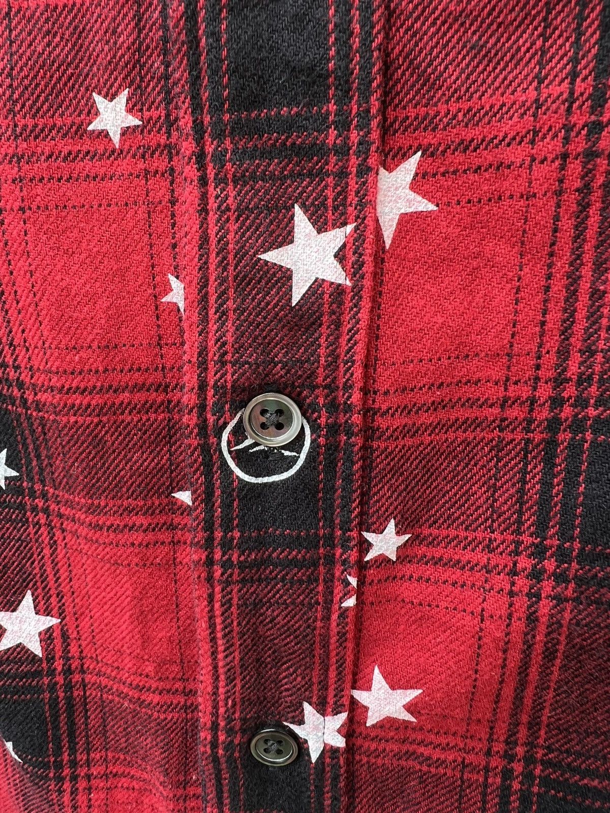 Fragment Design UE Atomic Stars Plaid Flannel Button Shirt Size US M / EU 48-50 / 2 - 8 Thumbnail