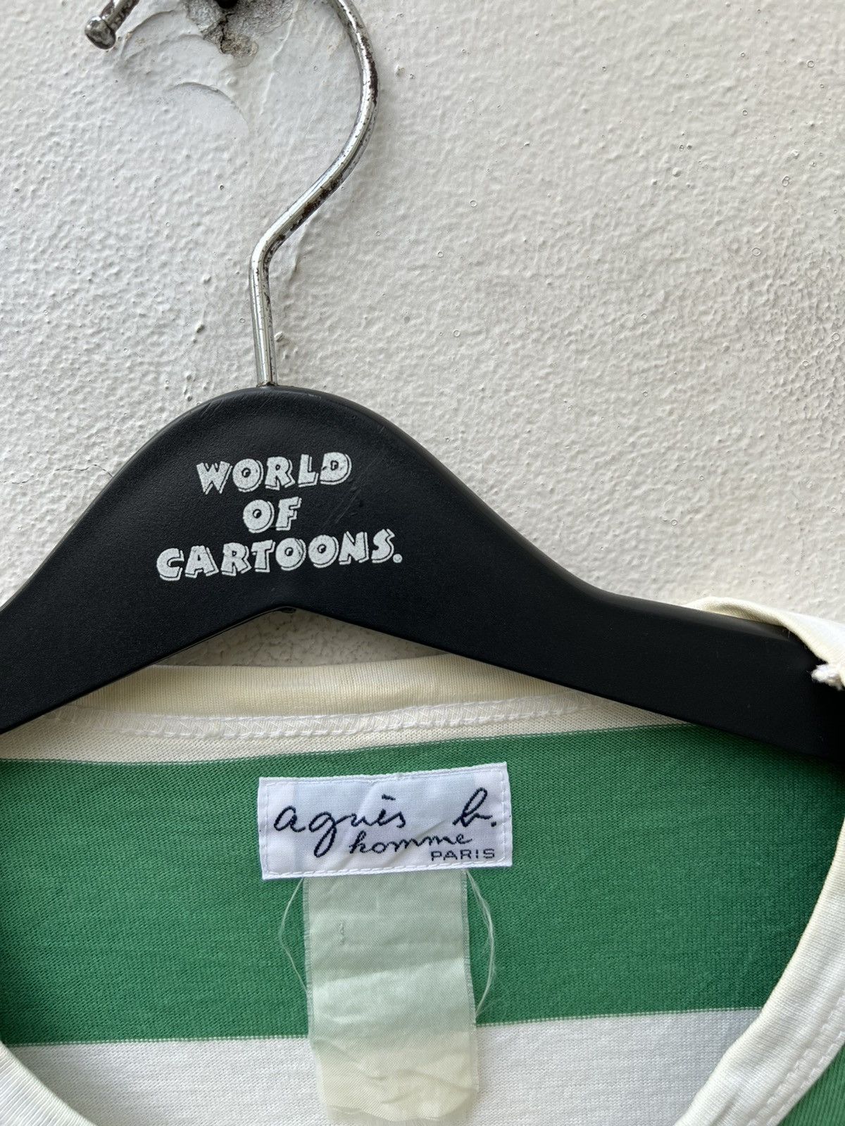 Vintage 90s Agnes B. Homme Border Striped t shirt