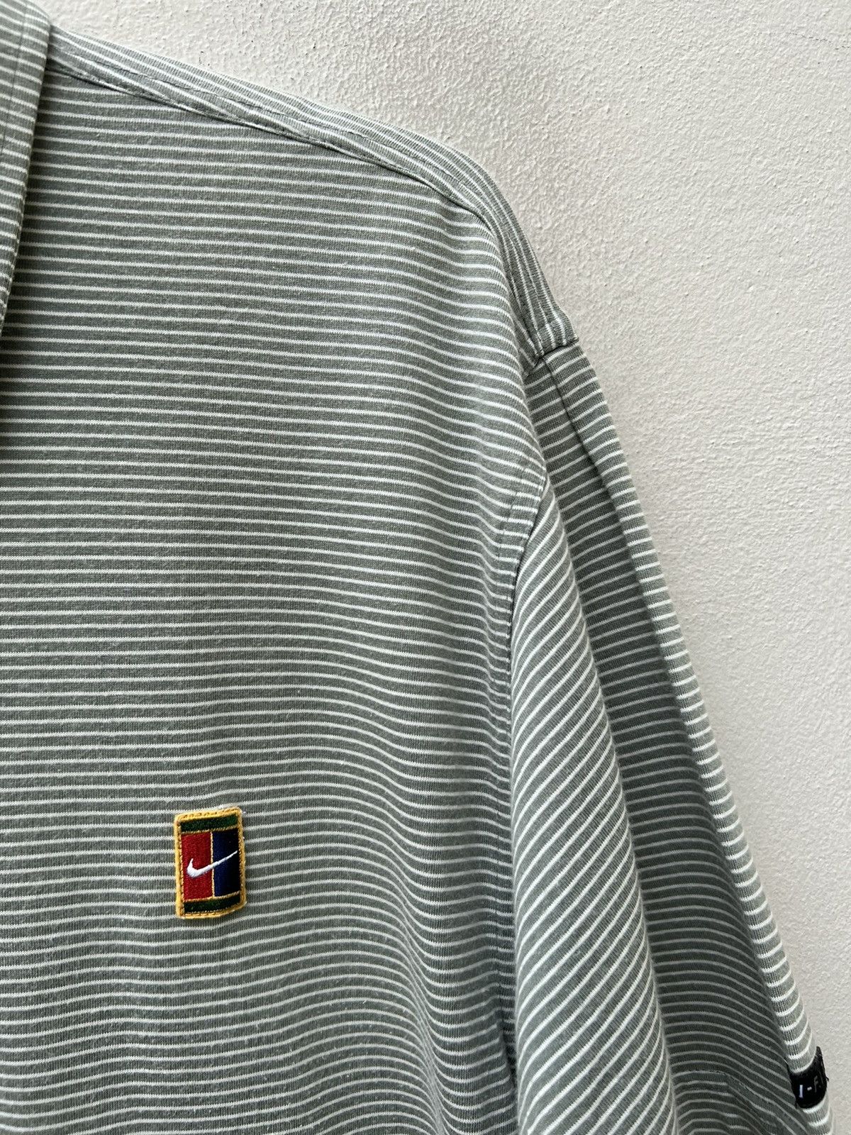 Nike Vintage 90s Nike Tennis Court Striped Polo Shirt Size US XL / EU 56 / 4 - 8 Thumbnail
