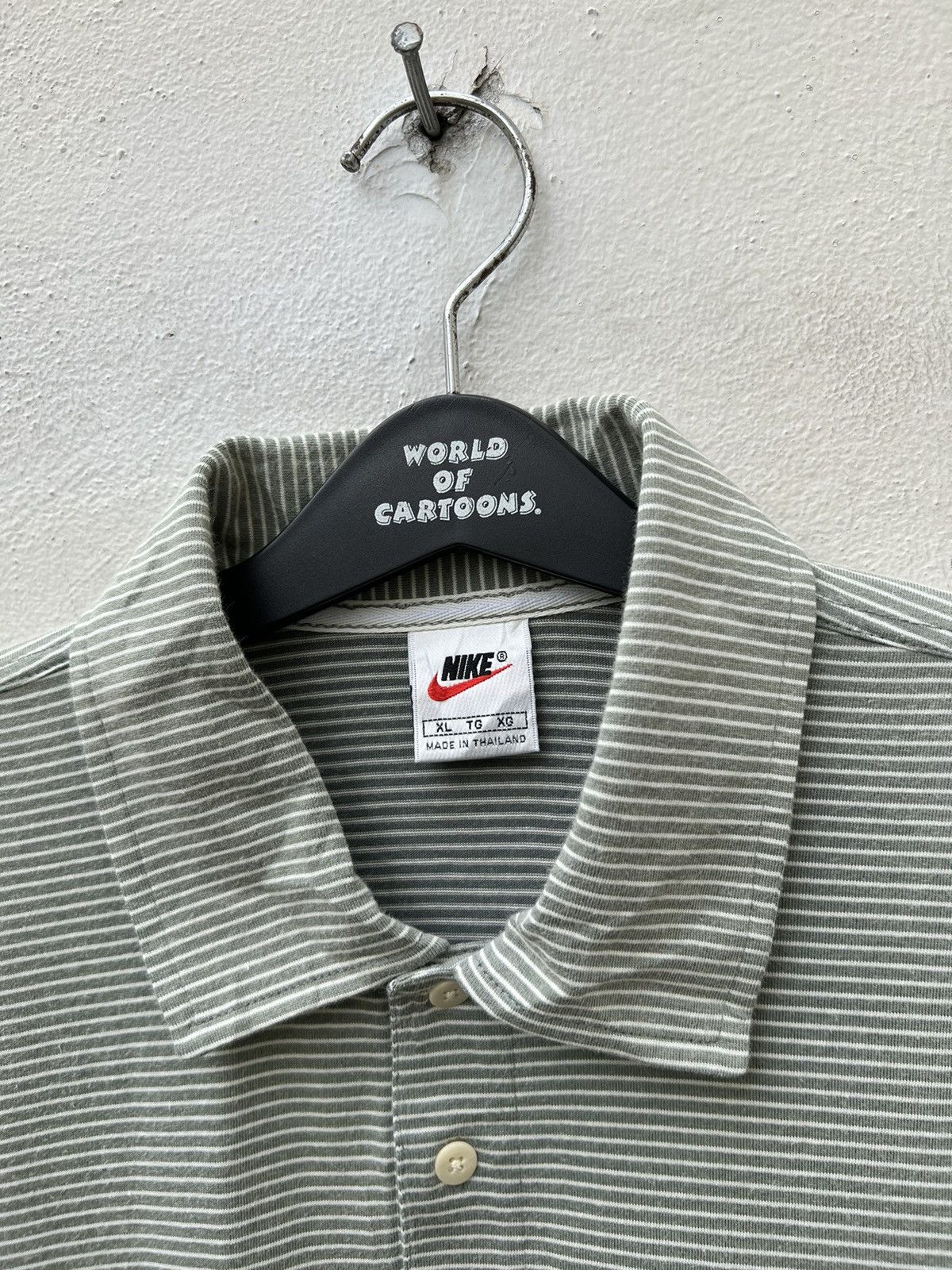 Nike Vintage 90s Nike Tennis Court Striped Polo Shirt Size US XL / EU 56 / 4 - 10 Thumbnail
