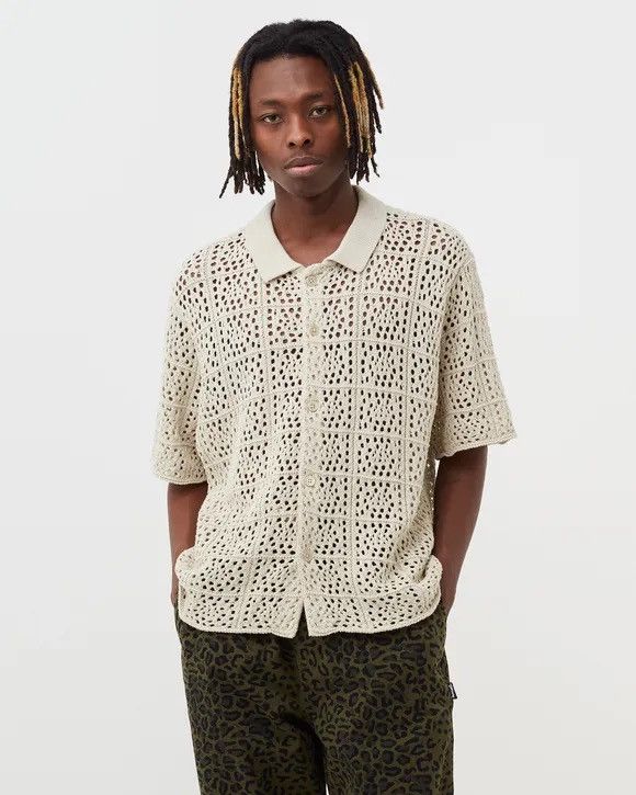 Stussy Stussy Crochet shirt knit size Large Deadstock | Grailed