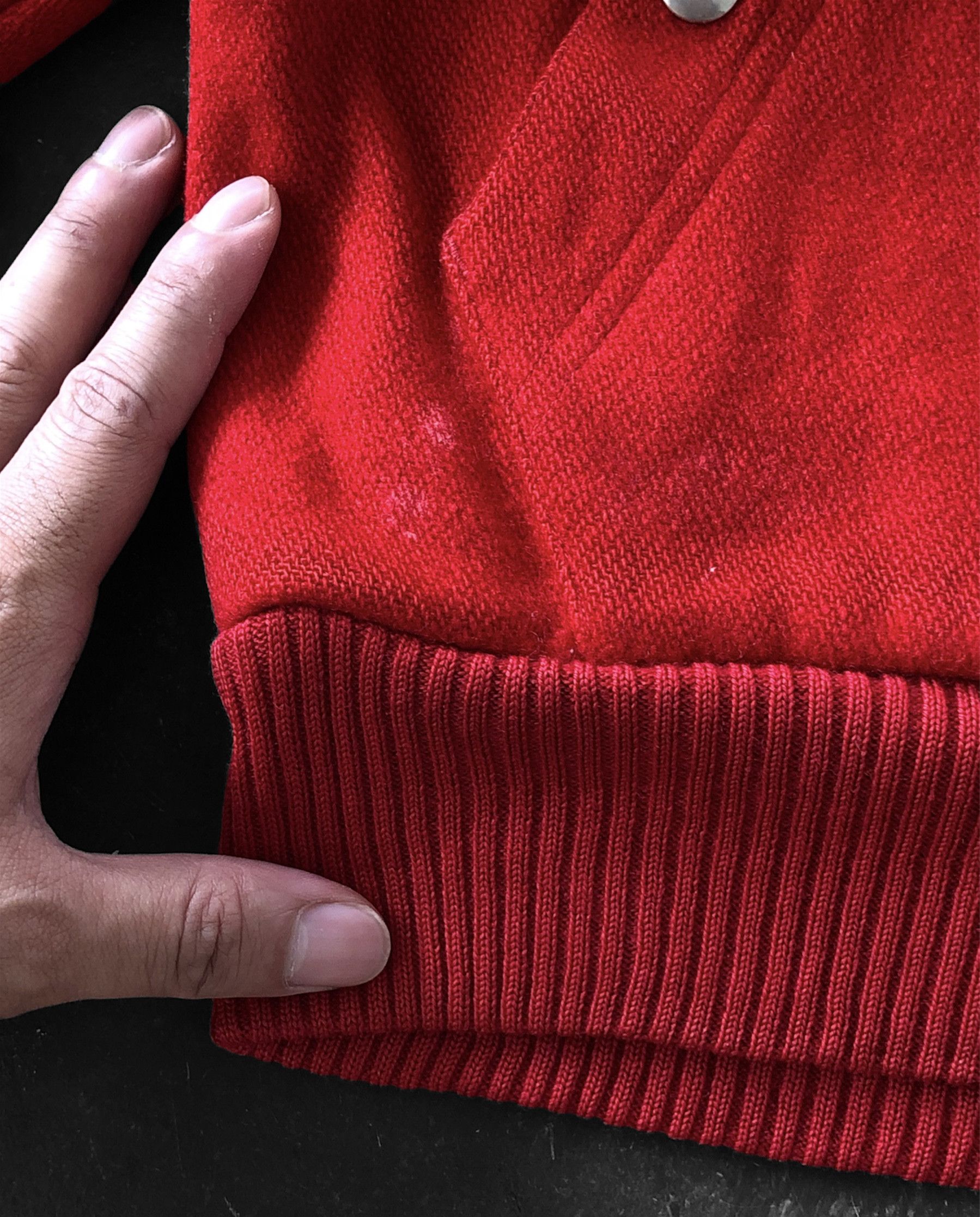 Polo Ralph Lauren RARE🔥VINTAGE 90’S POLO RL RED WOOL SHORT BOMBER JACKET Size US M / EU 48-50 / 2 - 6 Thumbnail