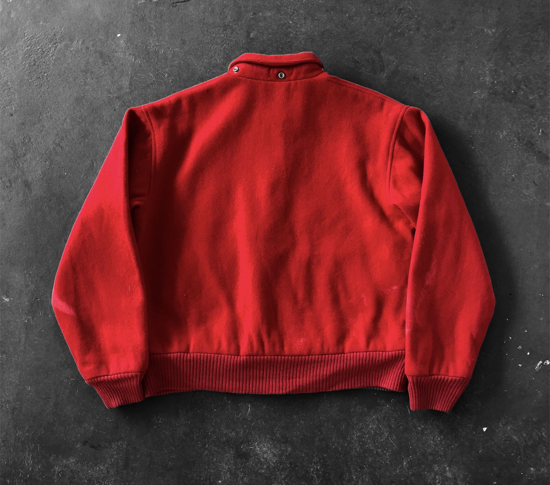 Polo Ralph Lauren RARE🔥VINTAGE 90’S POLO RL RED WOOL SHORT BOMBER JACKET Size US M / EU 48-50 / 2 - 2 Thumbnail
