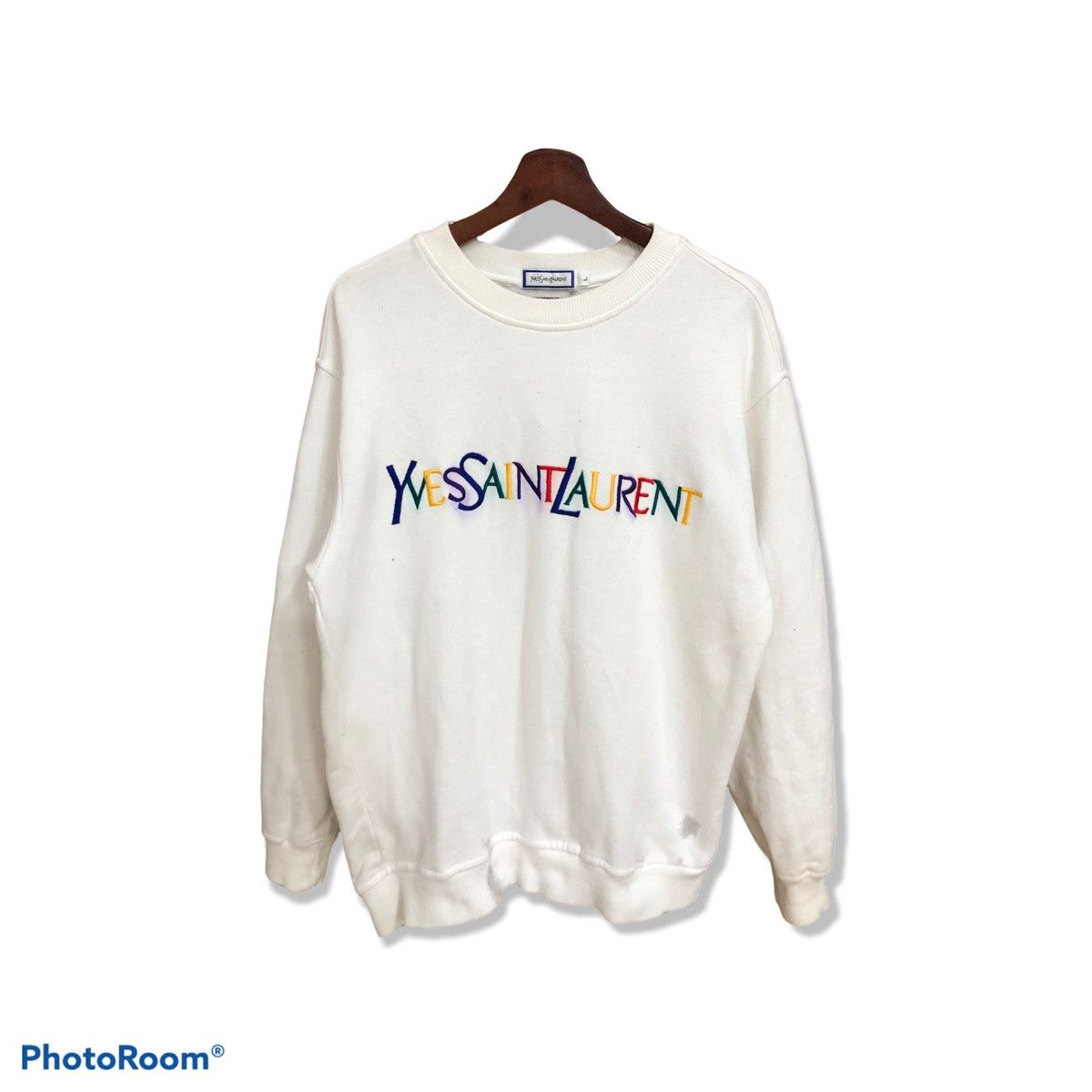 Vintage × Yves Saint Laurent 💥LAST CALL💥Vintage Ysl Rainbow spellout embroidery Size US L / EU 52-54 / 3 - 1 Thumbnail
