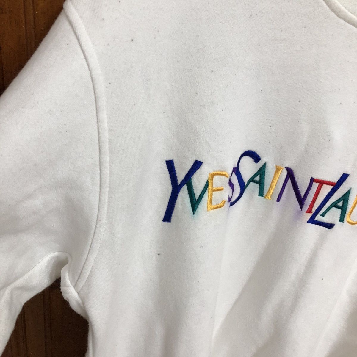 Vintage × Yves Saint Laurent 💥LAST CALL💥Vintage Ysl Rainbow spellout embroidery Size US L / EU 52-54 / 3 - 6 Thumbnail