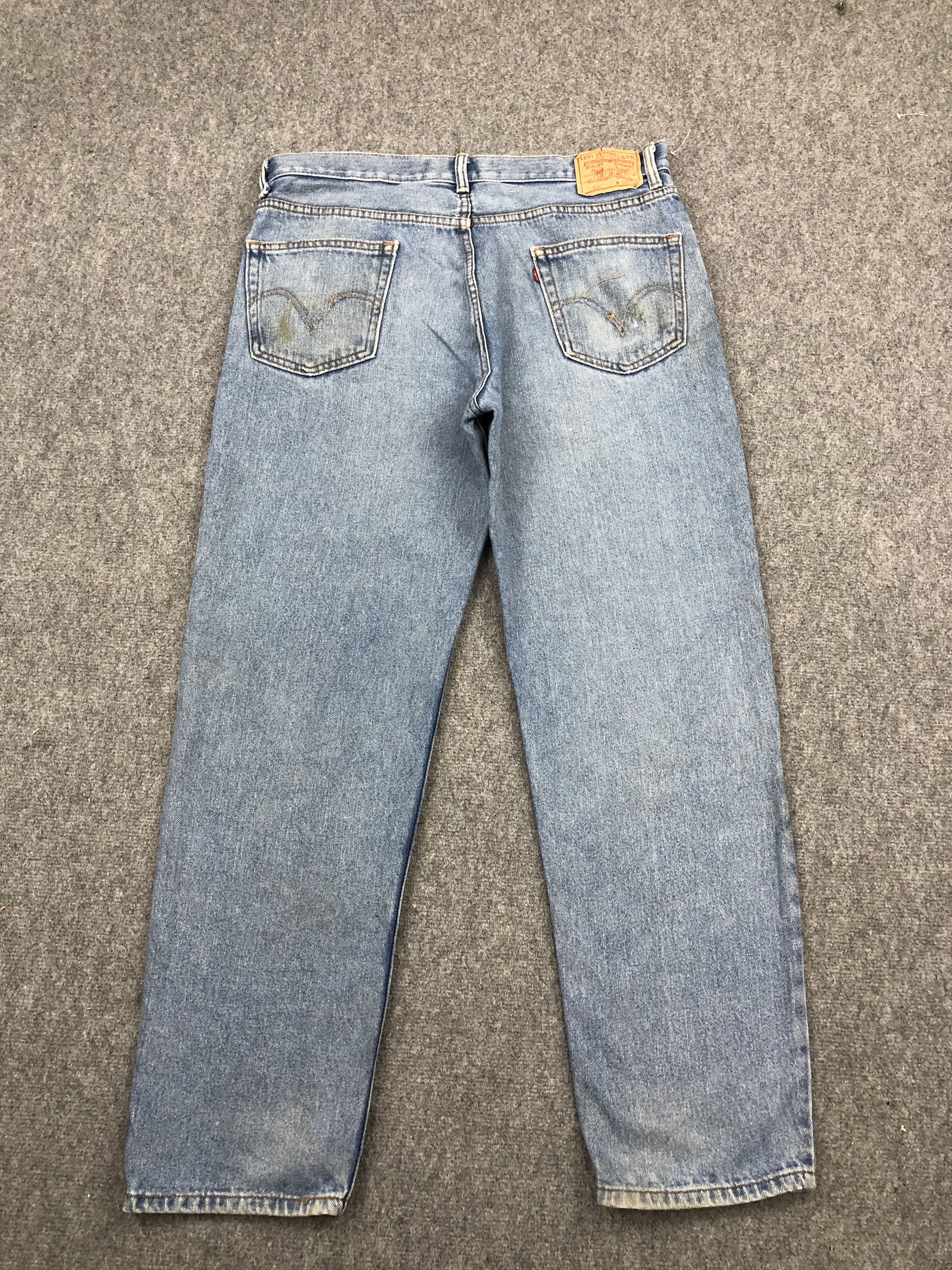 Levi's Vintage Levis 550 Light Blue Jeans DP1697 Size US 36 / EU 52 - 3 Thumbnail