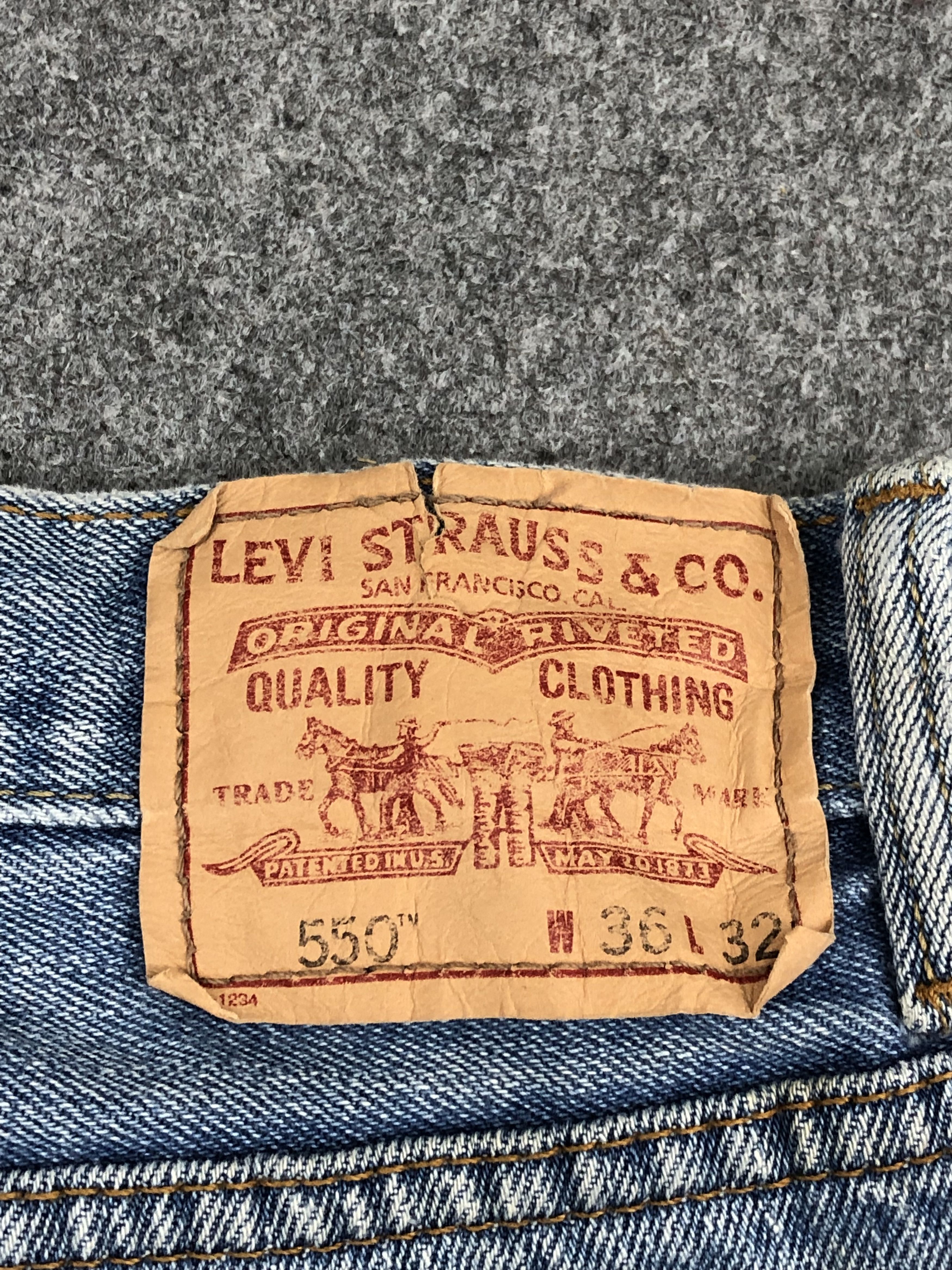 Levi's Vintage Levis 550 Light Blue Jeans DP1697 Size US 36 / EU 52 - 5 Thumbnail