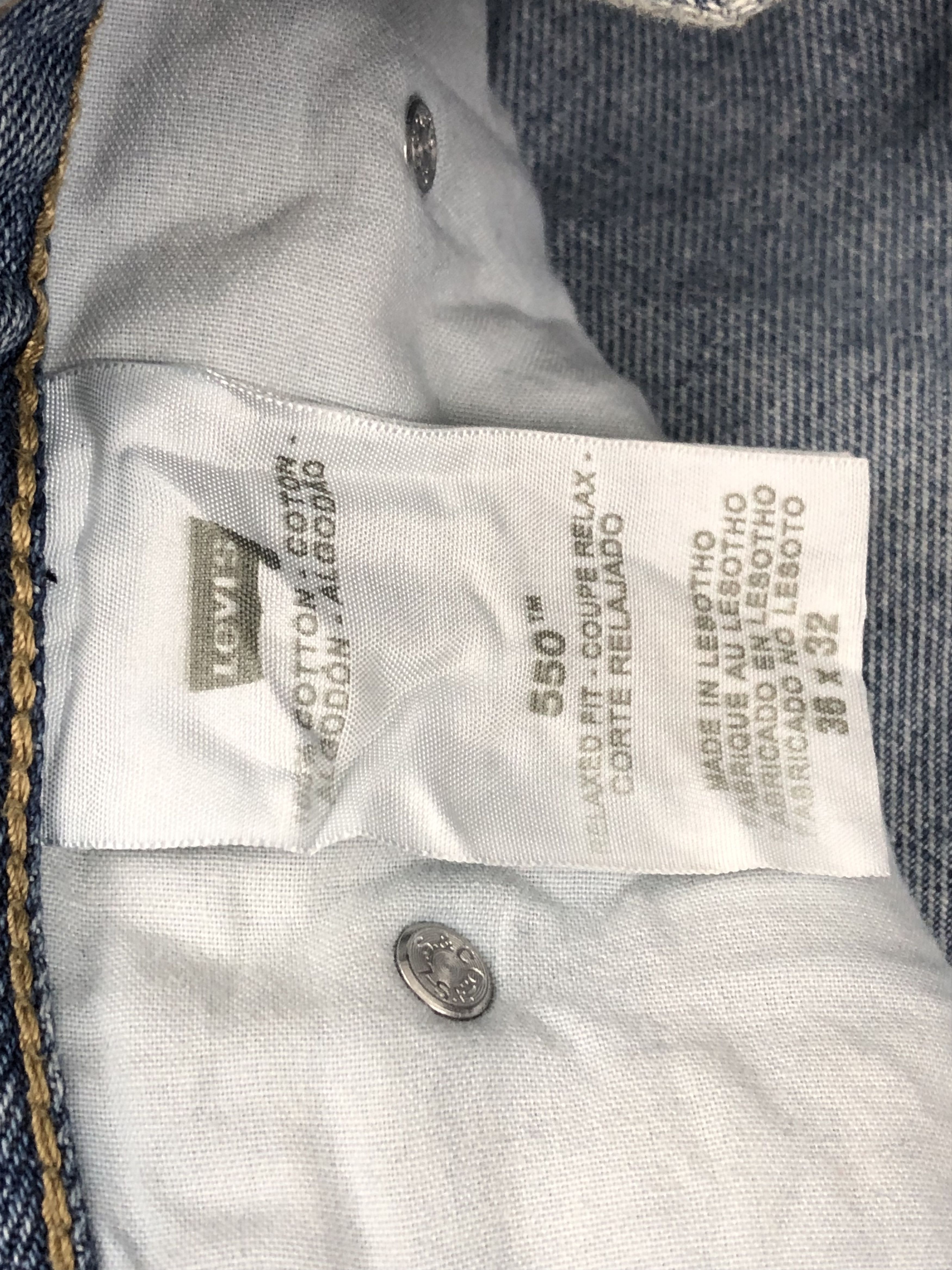 Levi's Vintage Levis 550 Light Blue Jeans DP1697 Size US 36 / EU 52 - 12 Thumbnail
