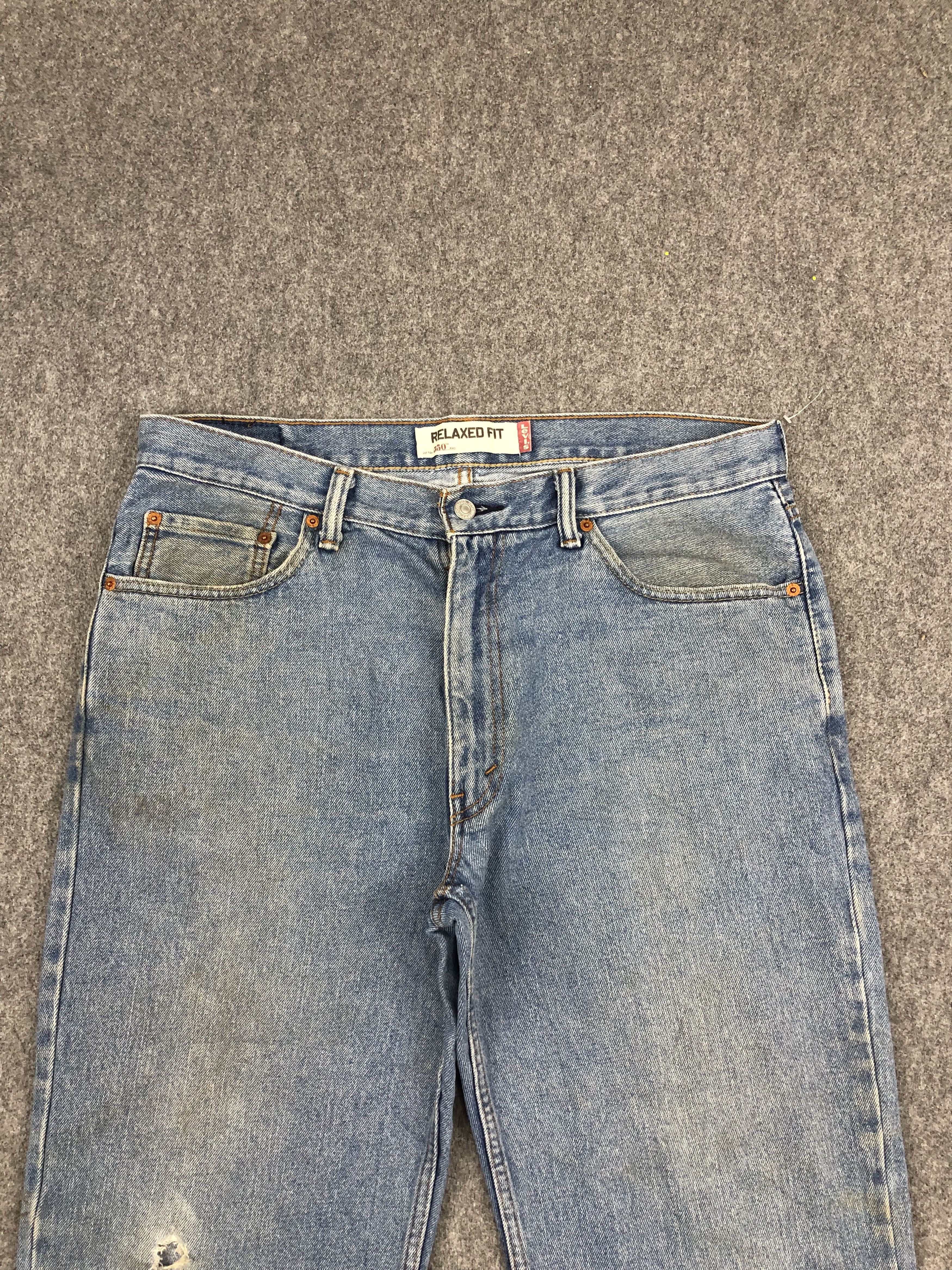Levi's Vintage Levis 550 Light Blue Jeans DP1697 Size US 36 / EU 52 - 2 Thumbnail