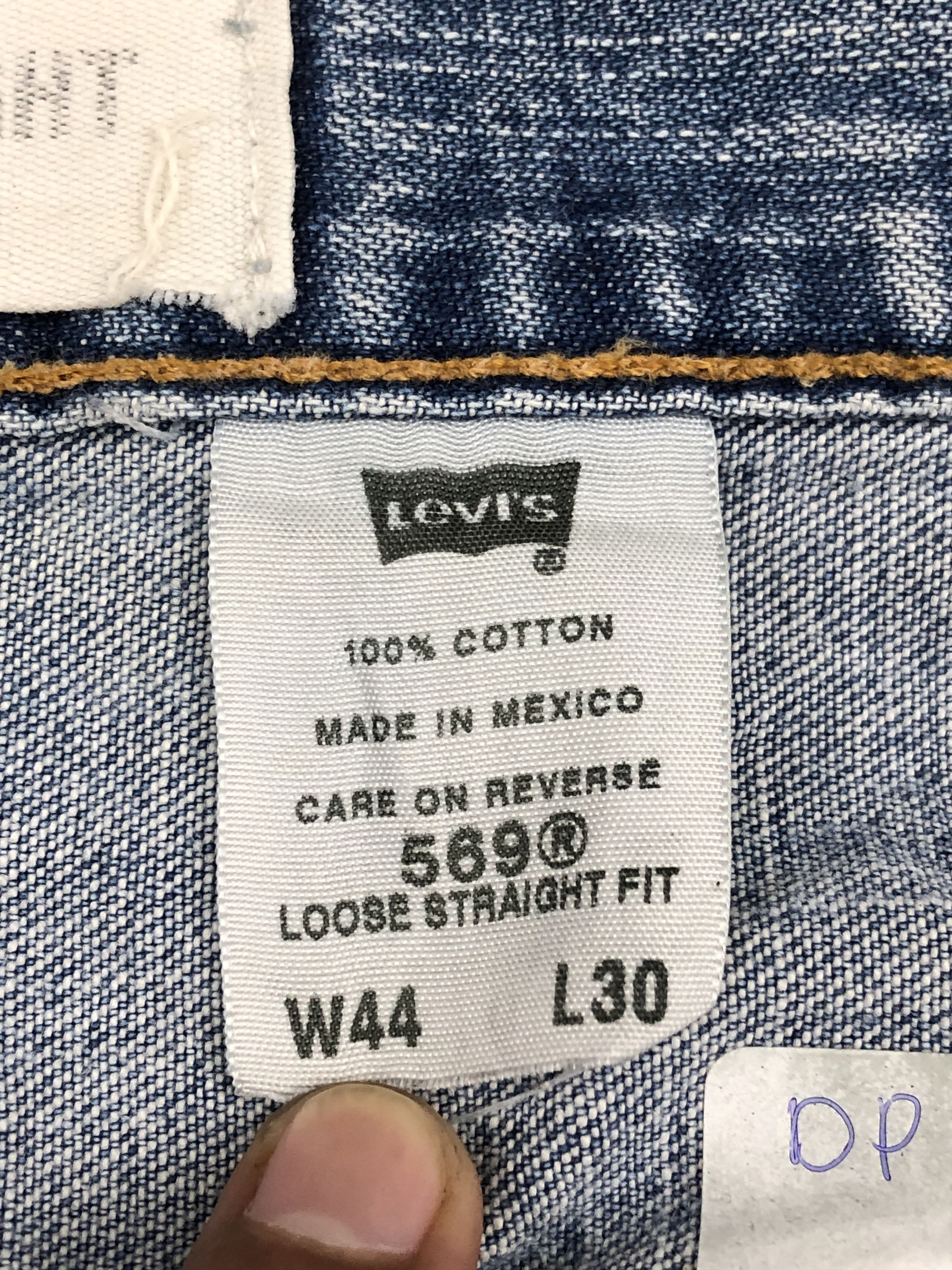 Levi's Vintage Levis 569 Faded Blue Jeans DP1698 Size US 44 / EU 60 - 8 Thumbnail