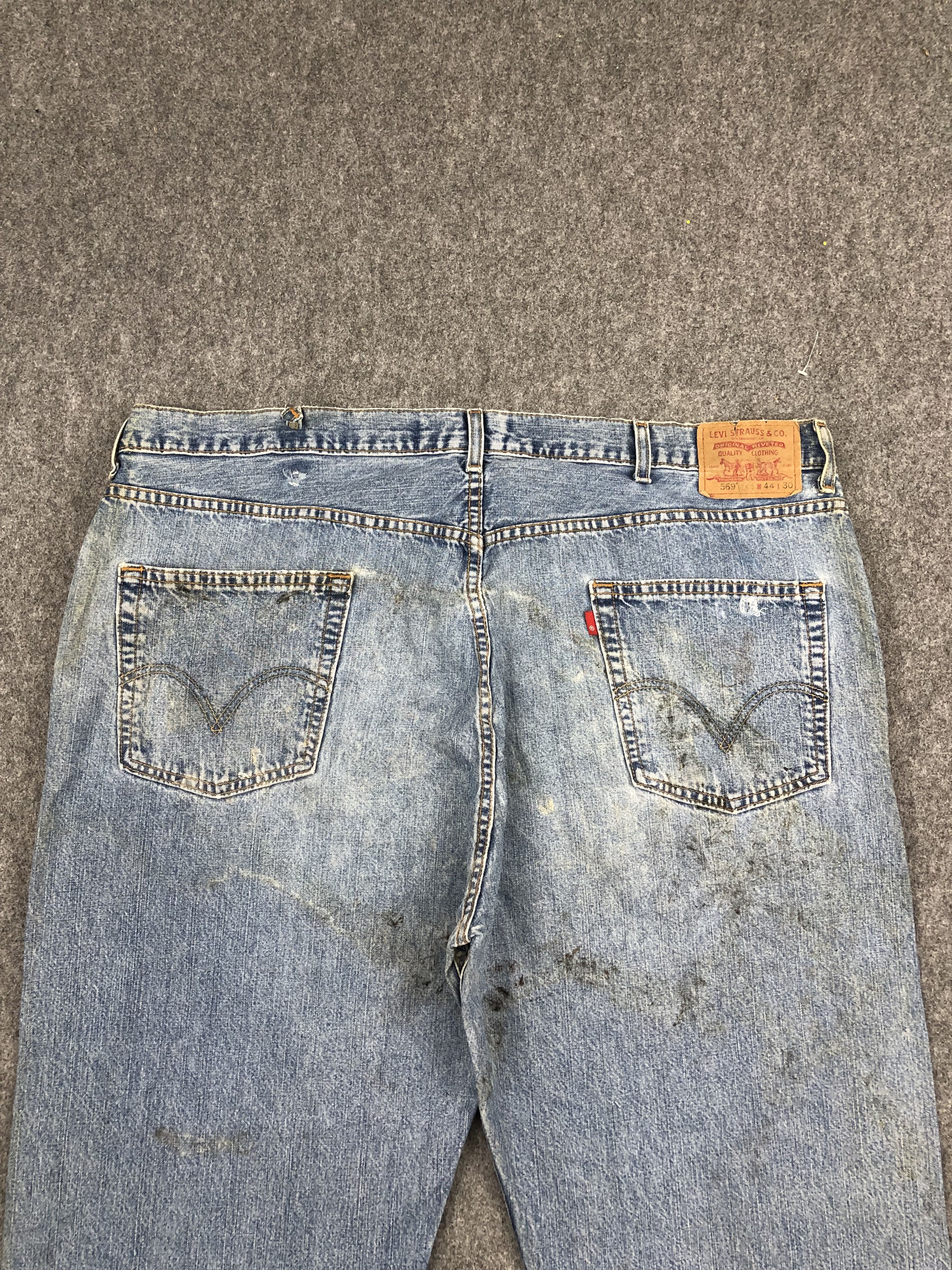Levi's Vintage Levis 569 Faded Blue Jeans DP1698 Size US 44 / EU 60 - 4 Thumbnail