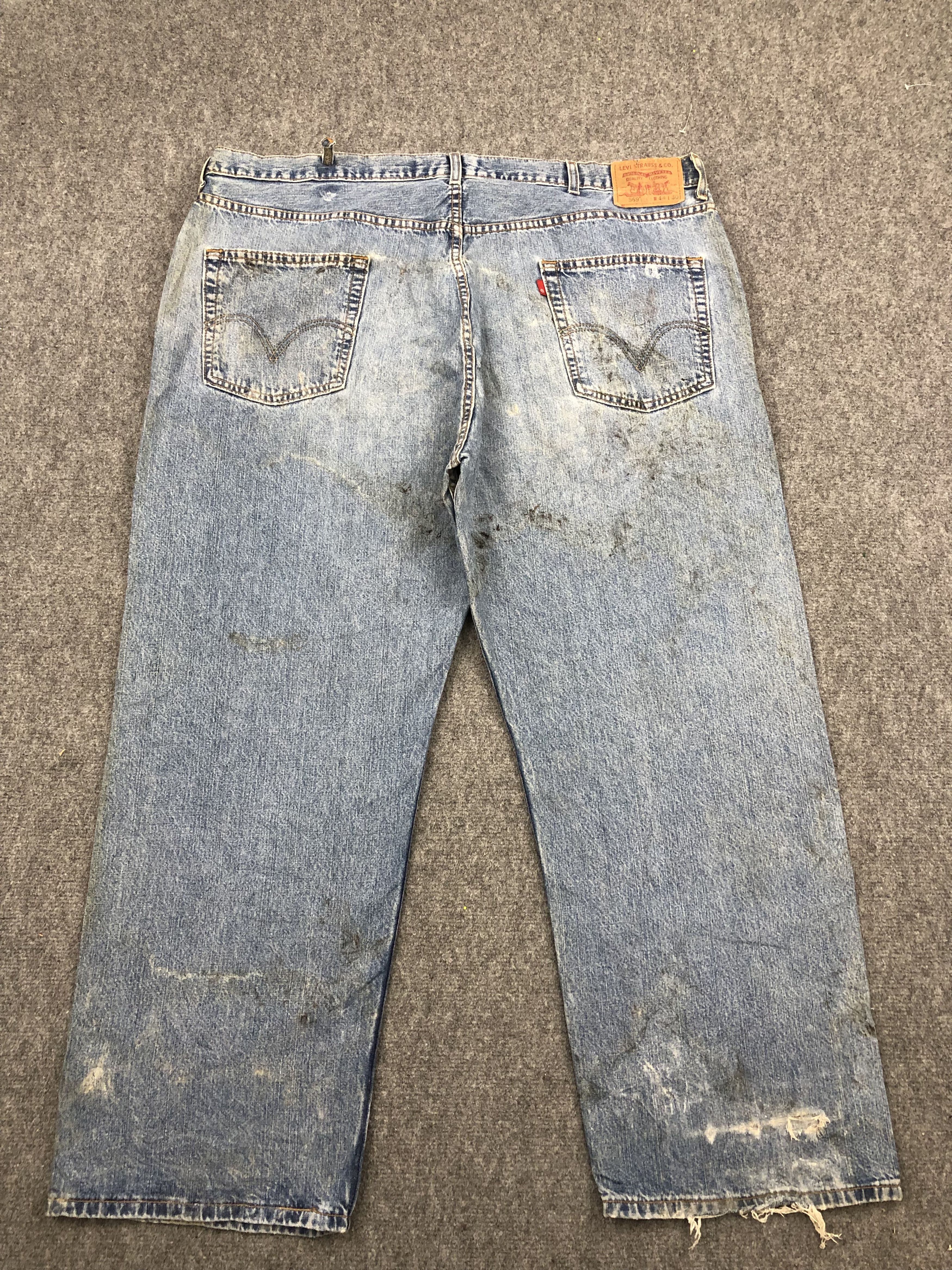 Levi's Vintage Levis 569 Faded Blue Jeans DP1698 Size US 44 / EU 60 - 3 Thumbnail