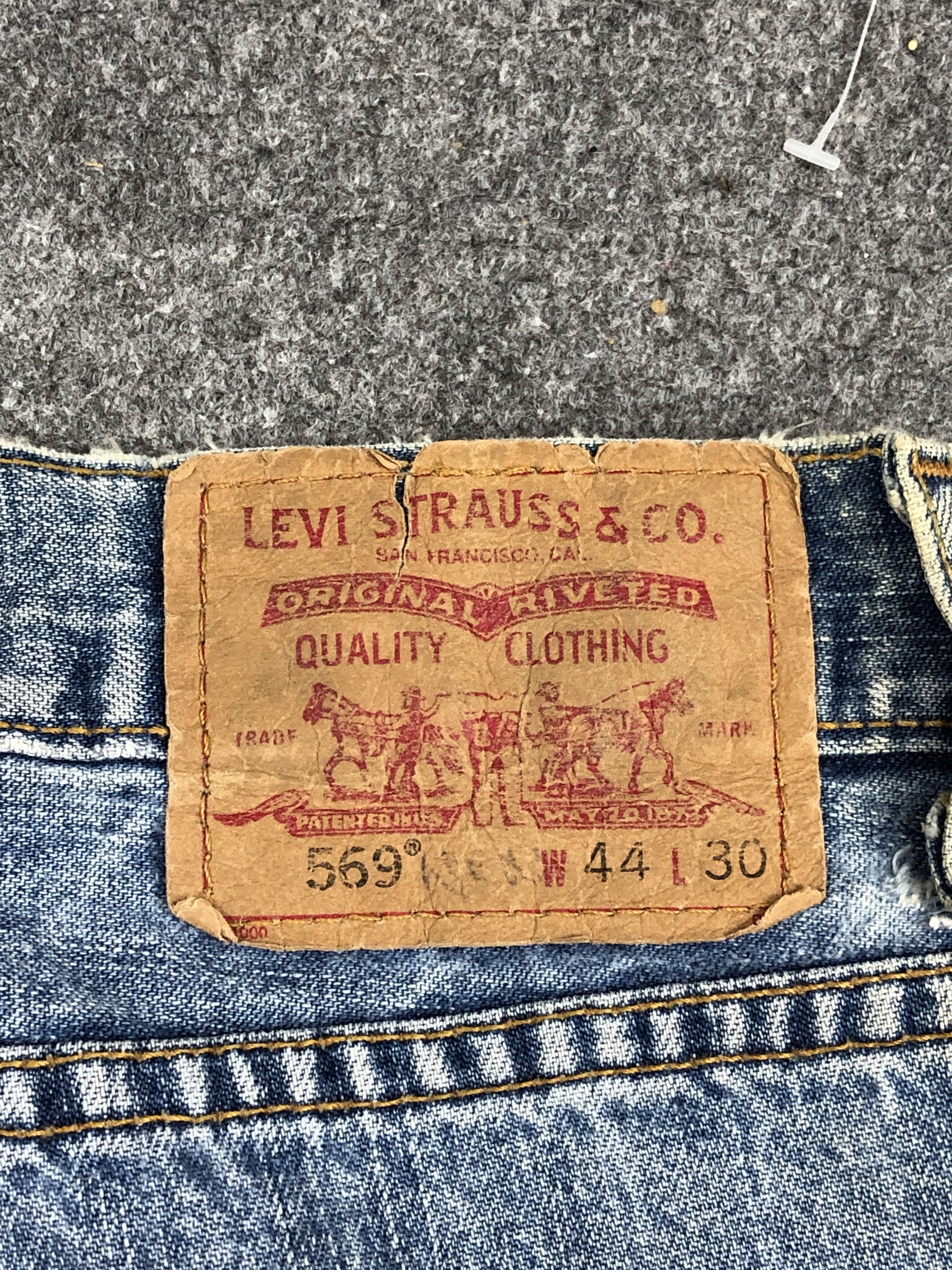 Levi's Vintage Levis 569 Faded Blue Jeans DP1698 Size US 44 / EU 60 - 5 Thumbnail