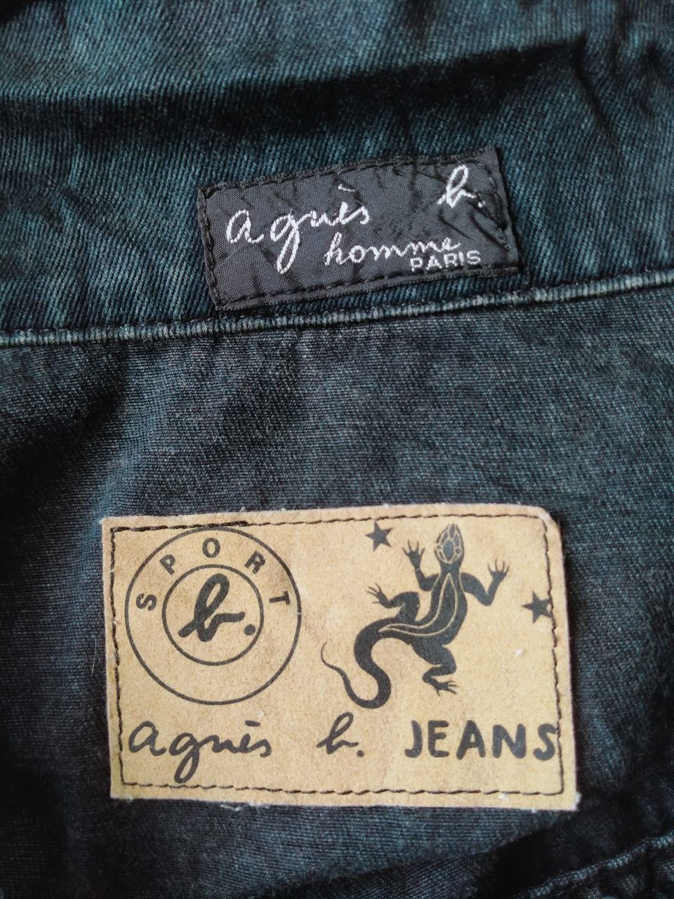 agnes b. RARE🔥VINTAGE MADE IN FRANCE AGNES B. HOMME DENIM JACKET Size US M / EU 48-50 / 2 - 6 Thumbnail