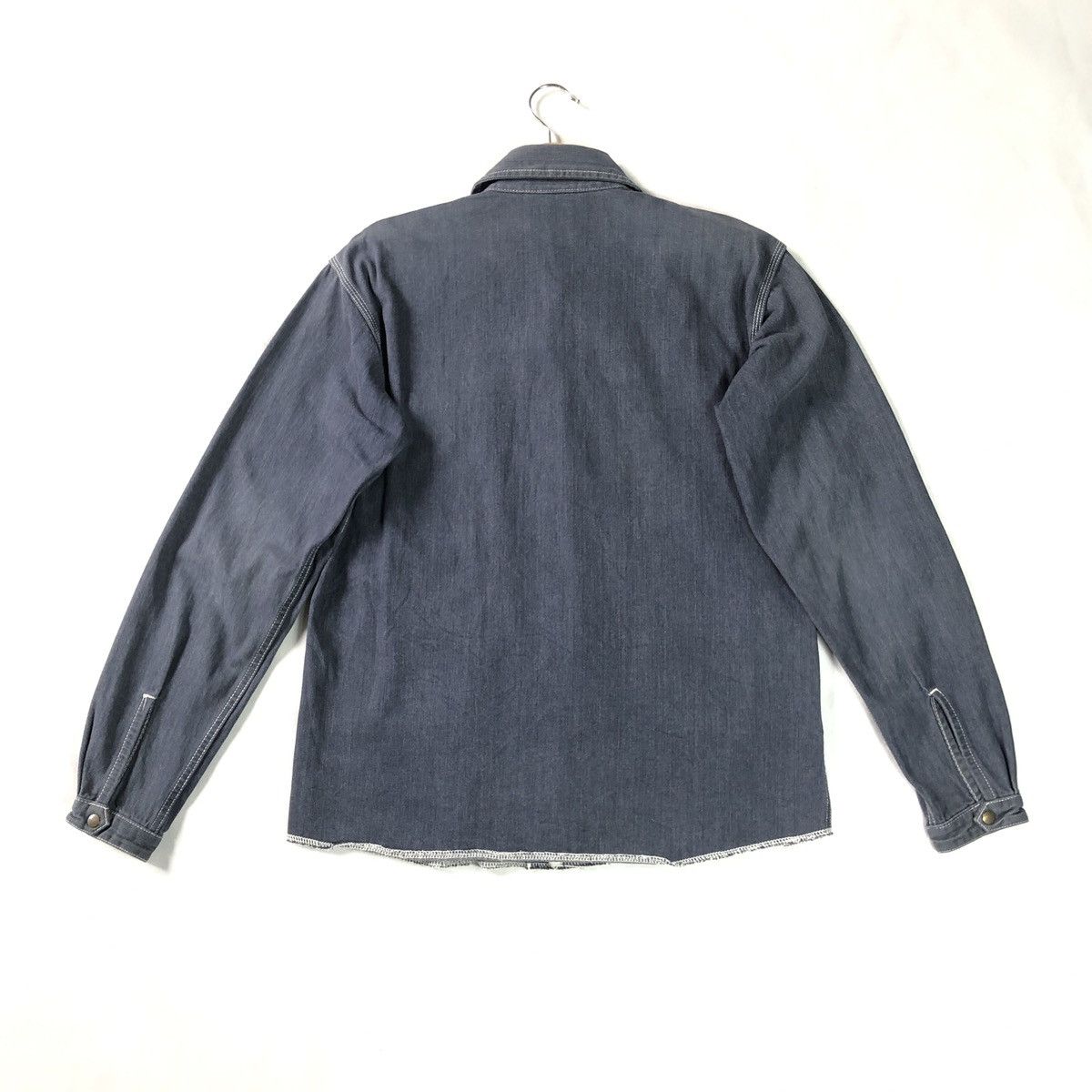 ABAHOUSE × Japanese Brand Abahouse Japan Workwear Slubby Indigo Denim Coat Jacket Size US M / EU 48-50 / 2 - 3 Thumbnail