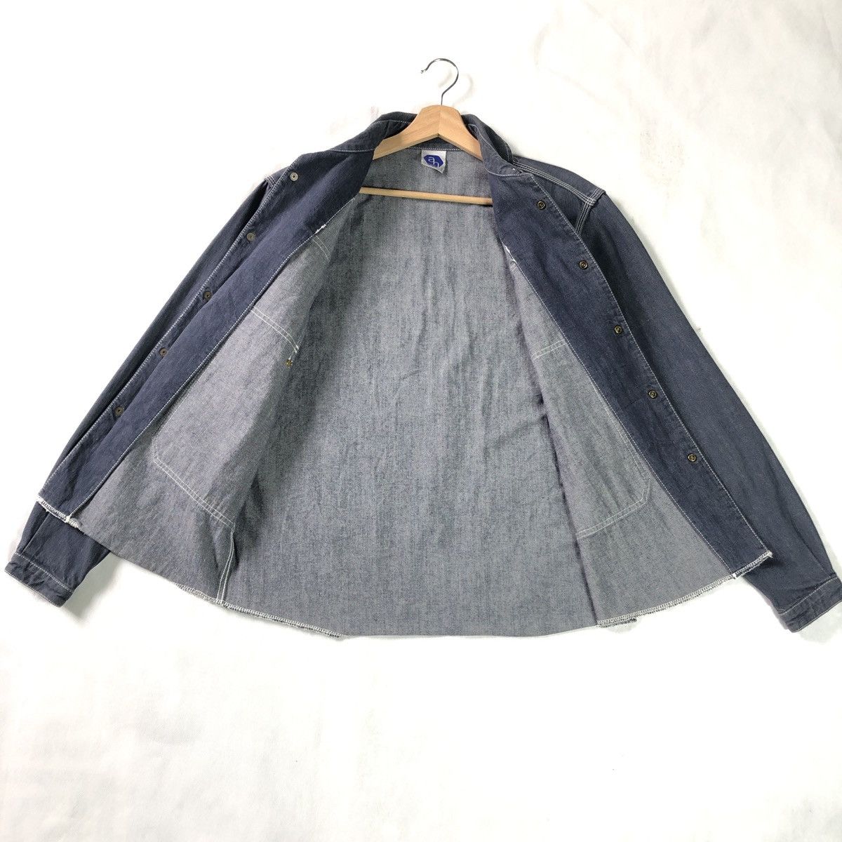 ABAHOUSE × Japanese Brand Abahouse Japan Workwear Slubby Indigo Denim Coat Jacket Size US M / EU 48-50 / 2 - 4 Thumbnail