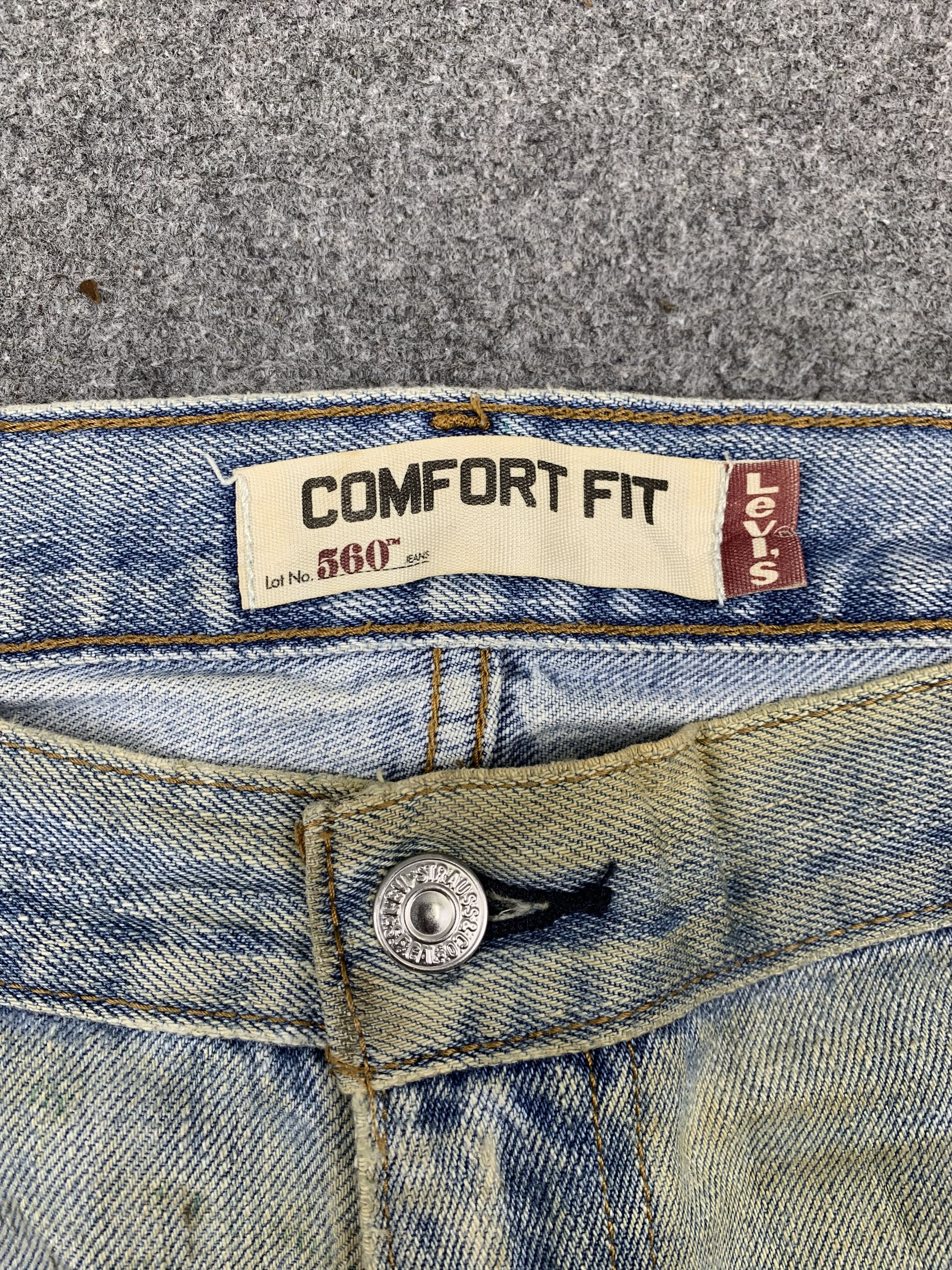 Levi's Vintage Levis 560 Dirty Blue Jeans DP1720 Size US 42 / EU 58 - 13 Thumbnail