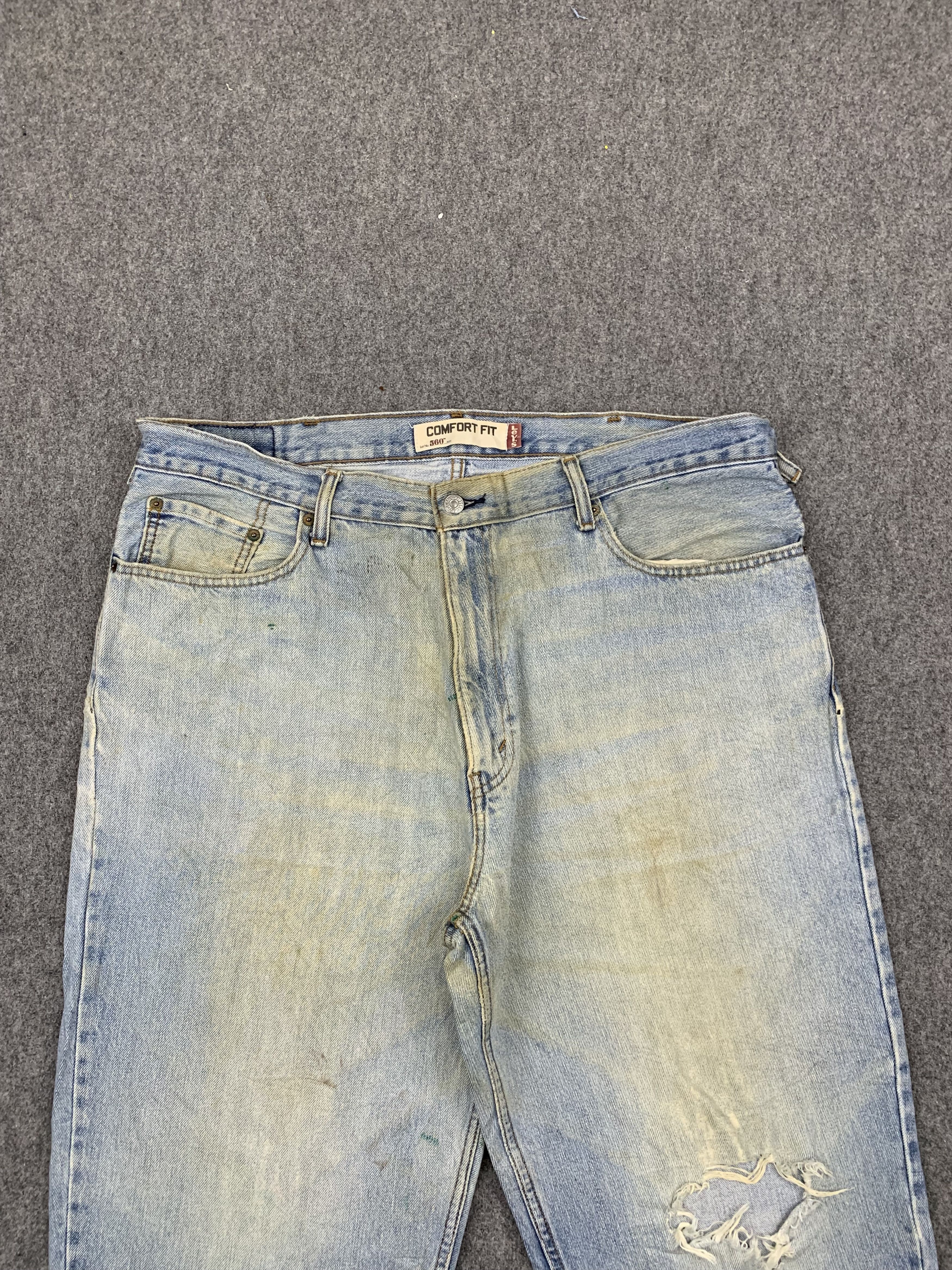 Levi's Vintage Levis 560 Dirty Blue Jeans DP1720 Size US 42 / EU 58 - 2 Thumbnail