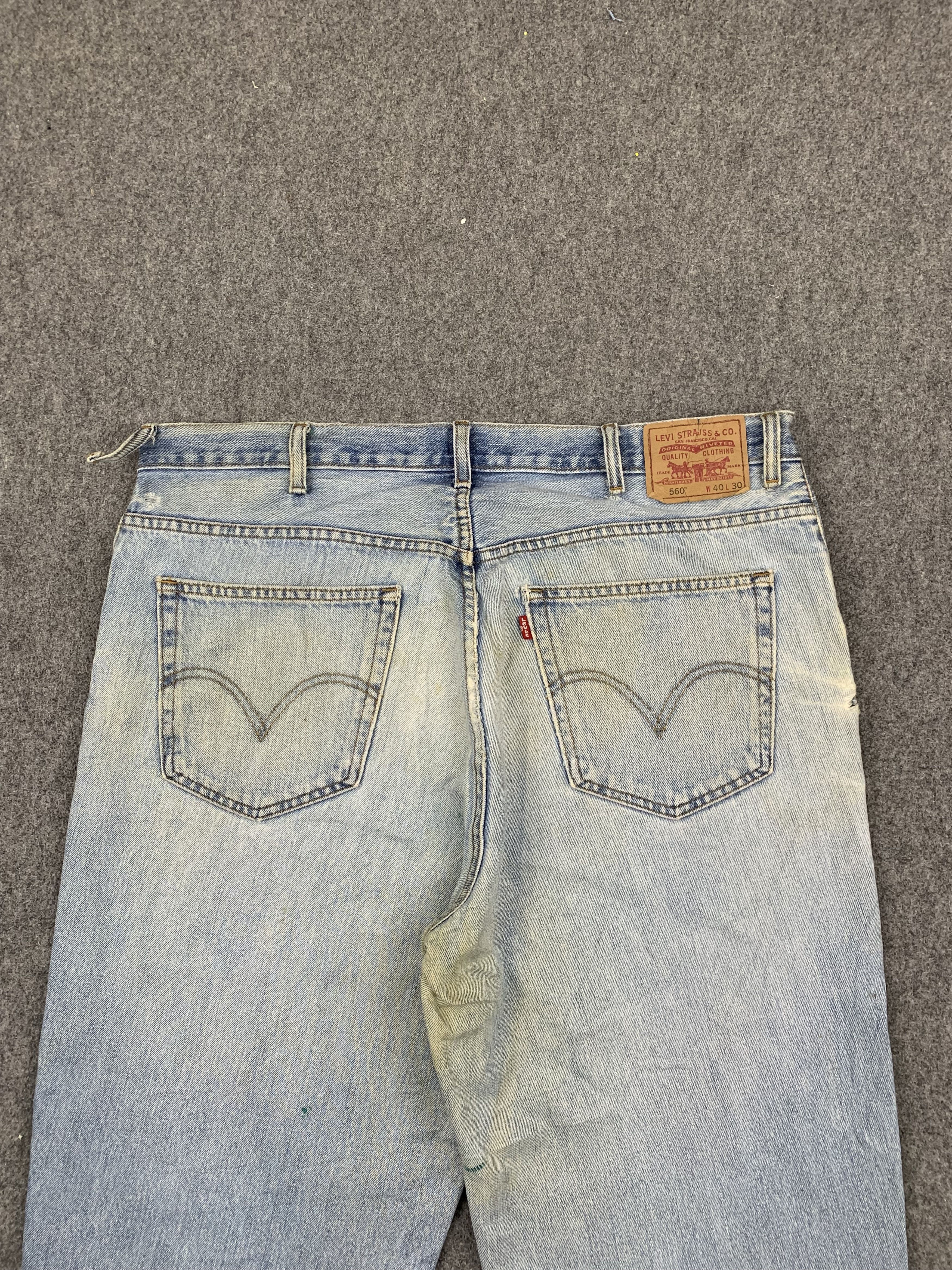 Levi's Vintage Levis 560 Dirty Blue Jeans DP1720 Size US 42 / EU 58 - 4 Thumbnail