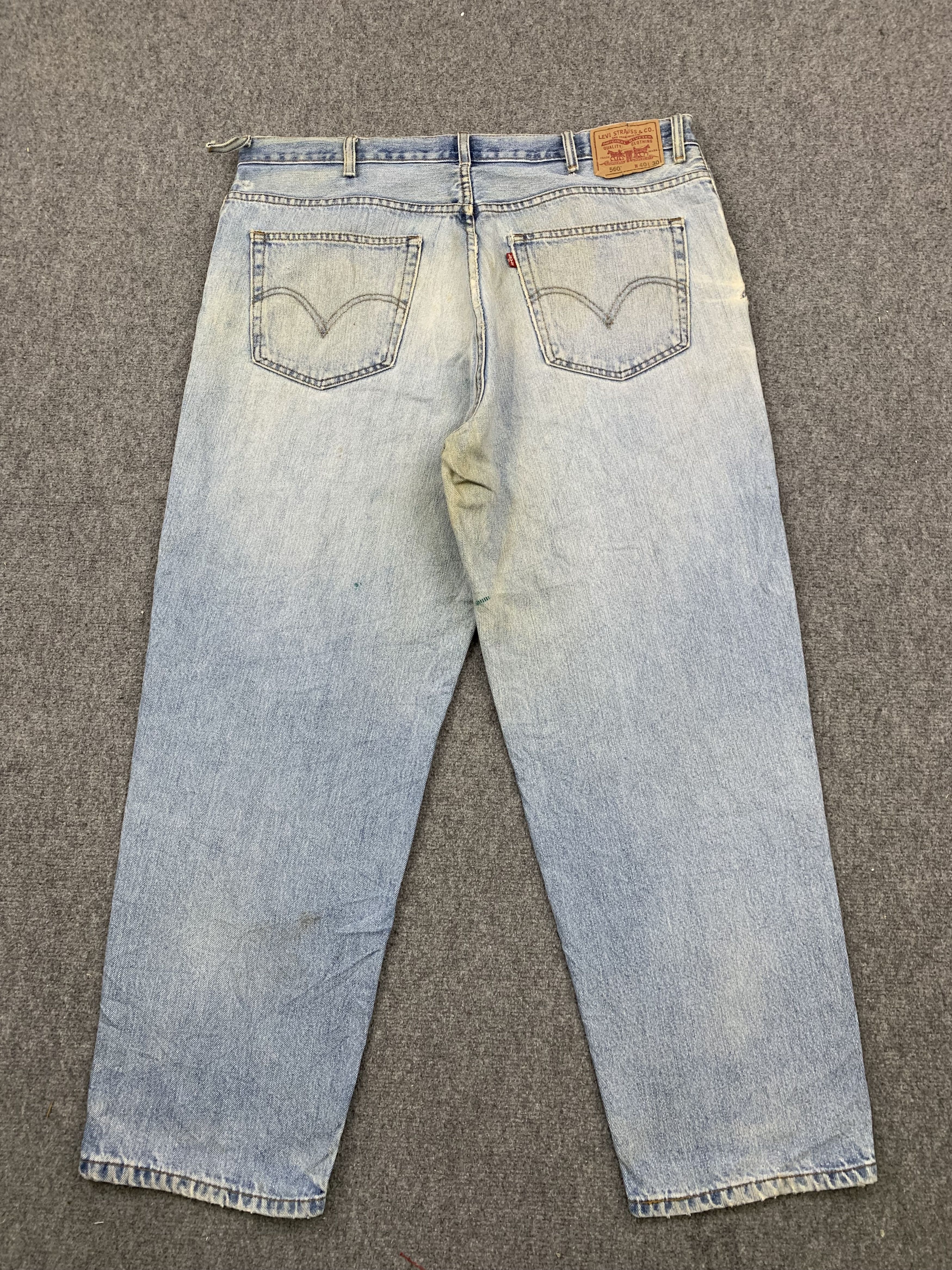 Levi's Vintage Levis 560 Dirty Blue Jeans DP1720 Size US 42 / EU 58 - 3 Thumbnail