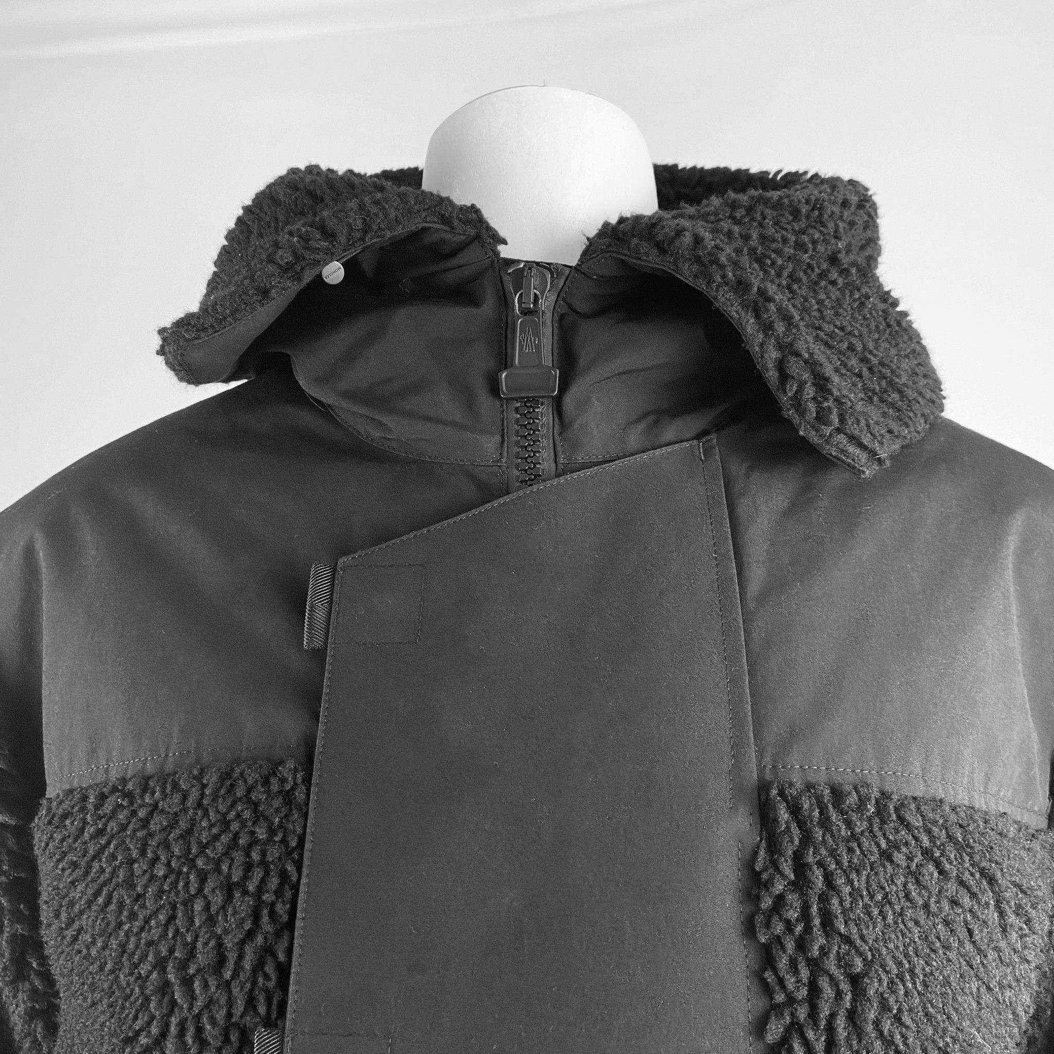 Moncler x Off-White Shearling Down Feather Jacket