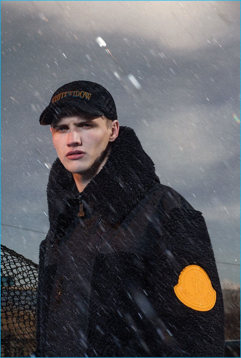 Moncler x Off-White Shearling Down Feather Jacket