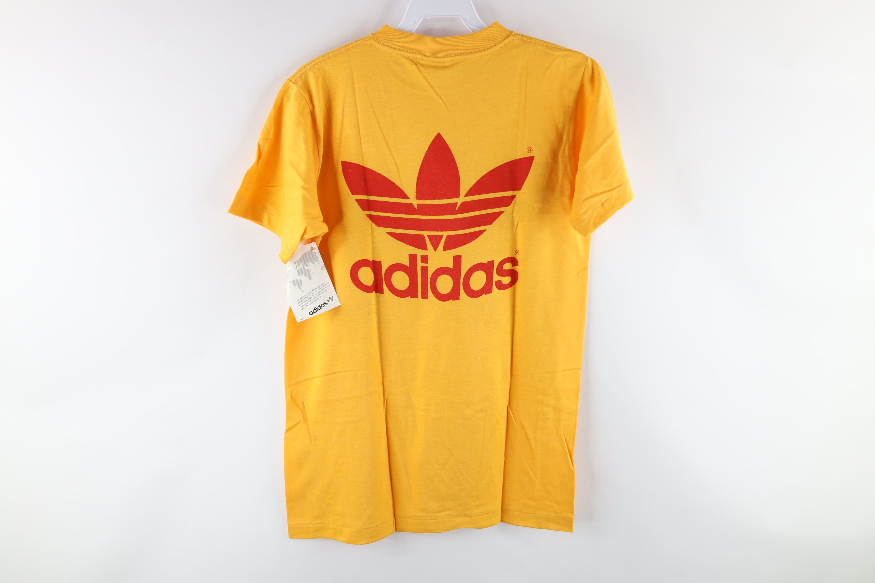 Adidas NOS Vintage 80s Adidas Trefoil 1988 Olympics T-Shirt Yellow Size US S / EU 44-46 / 1 - 7 Thumbnail