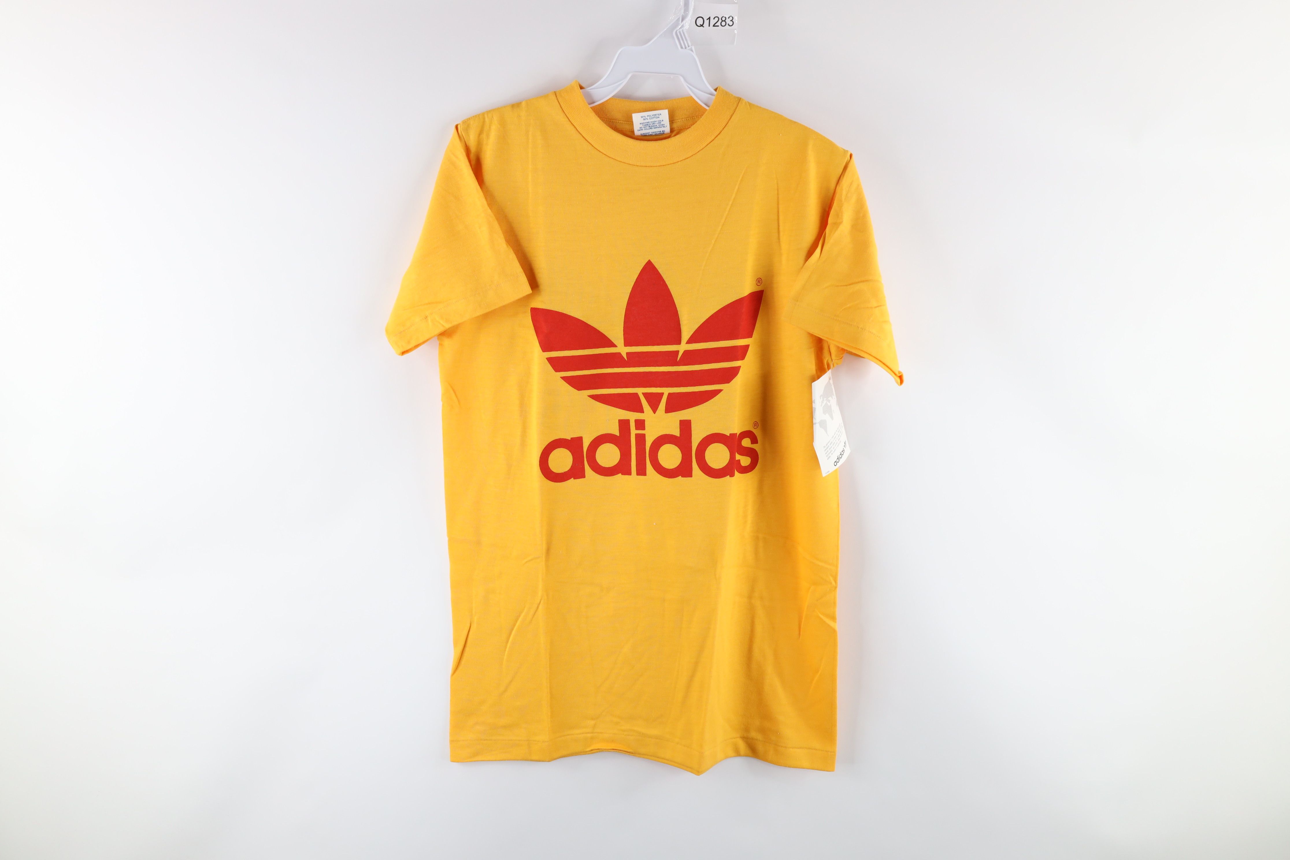 Adidas NOS Vintage 80s Adidas Trefoil 1988 Olympics T-Shirt Yellow Size US S / EU 44-46 / 1 - 1 Preview