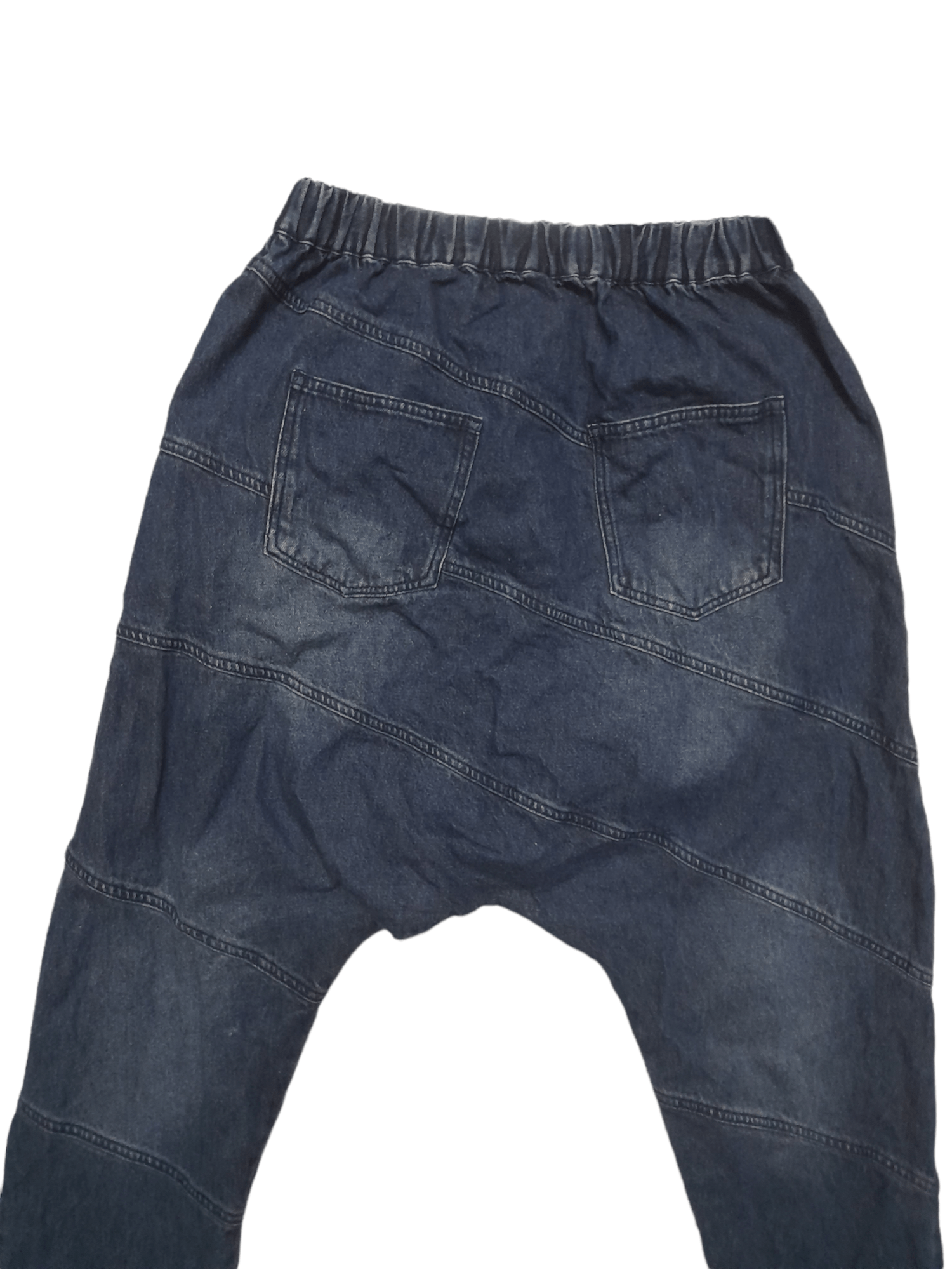 Designer × Japanese Brand Cube Sugar Japan Patch Denim Drop-crotch Pant Owens (E241) Size US 29 - 2 Thumbnail