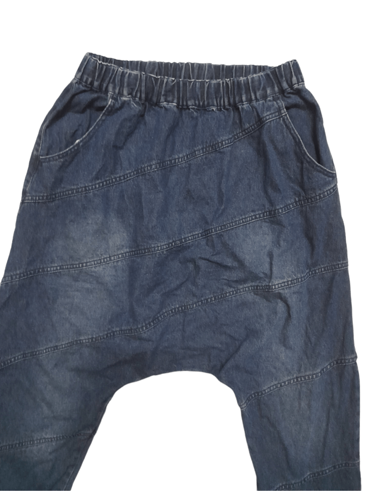 Designer × Japanese Brand Cube Sugar Japan Patch Denim Drop-crotch Pant Owens (E241) Size US 29 - 4 Thumbnail