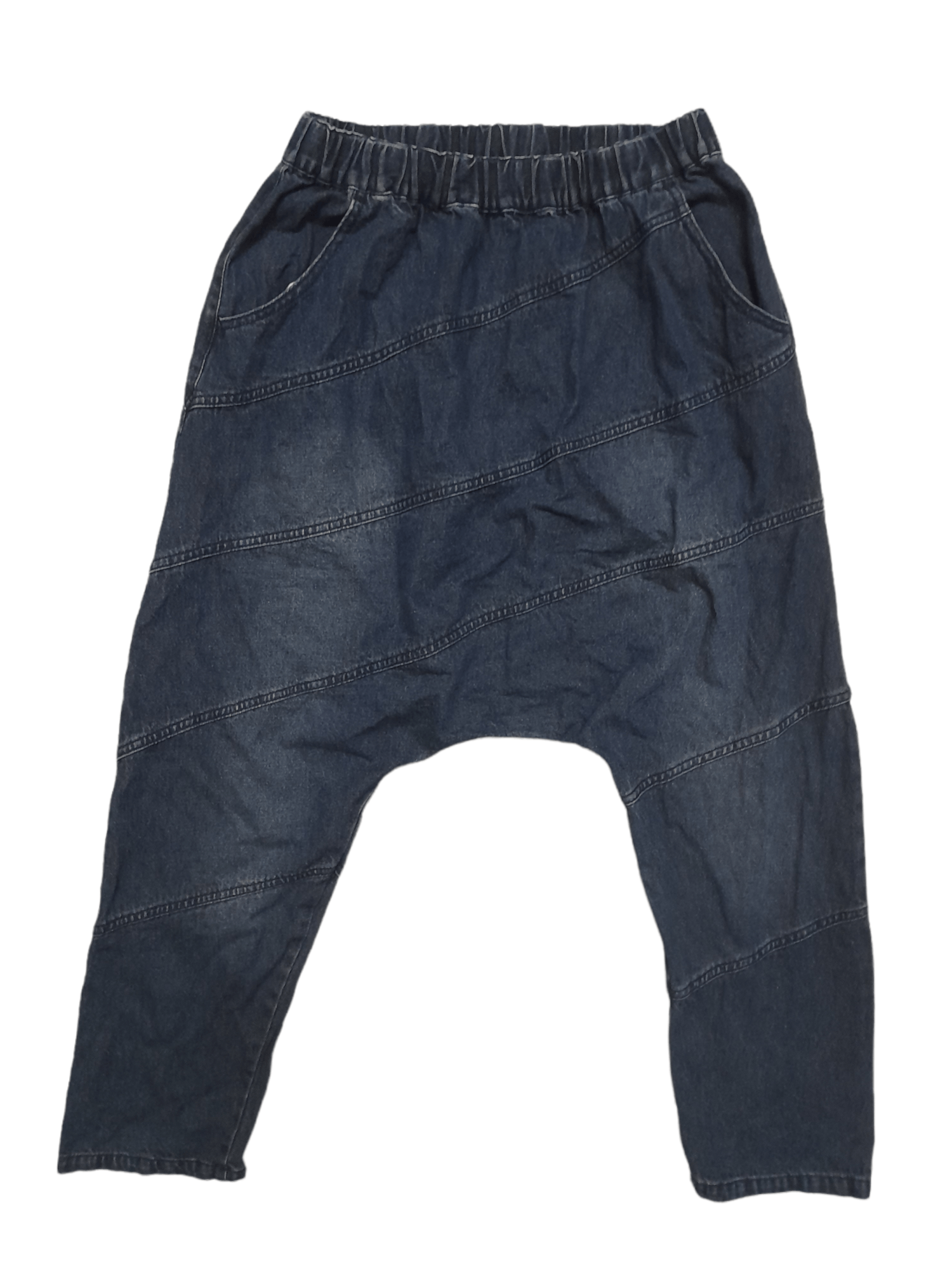 Designer × Japanese Brand Cube Sugar Japan Patch Denim Drop-crotch Pant Owens (E241) Size US 29 - 3 Thumbnail