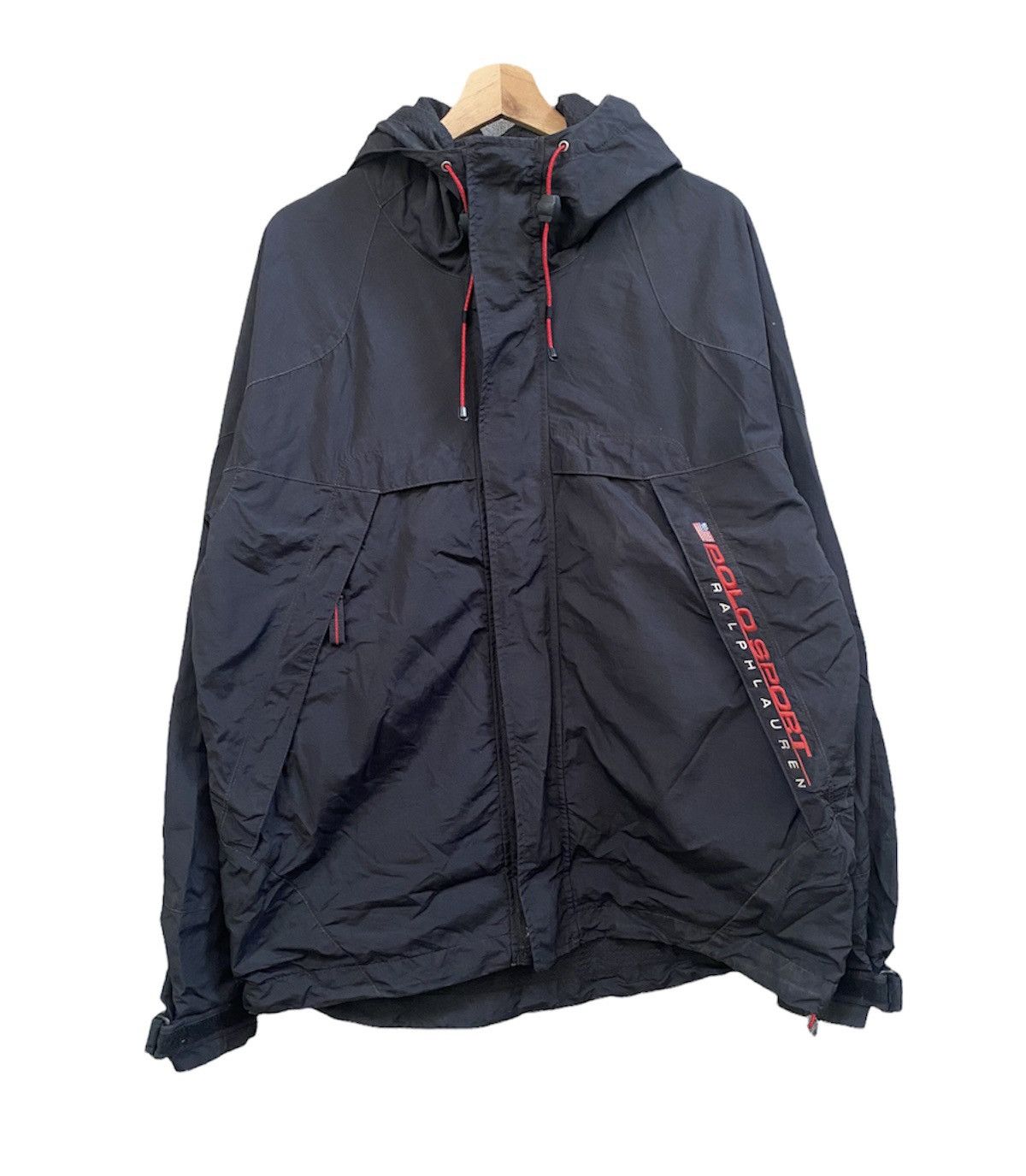 Polo Ralph Lauren × Vintage Vintage Polo Sports Ralph Lauren 90s windbreaker Size US XL / EU 56 / 4 - 1 Thumbnail