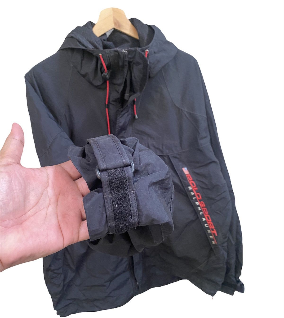 Polo Ralph Lauren × Vintage Vintage Polo Sports Ralph Lauren 90s windbreaker Size US XL / EU 56 / 4 - 3 Thumbnail